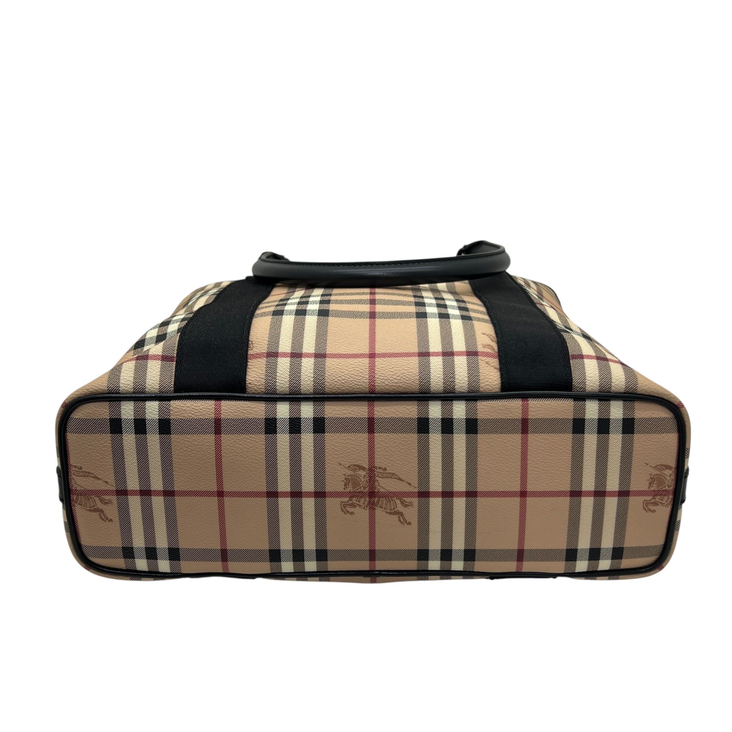 Borsa shopping in pelle Check