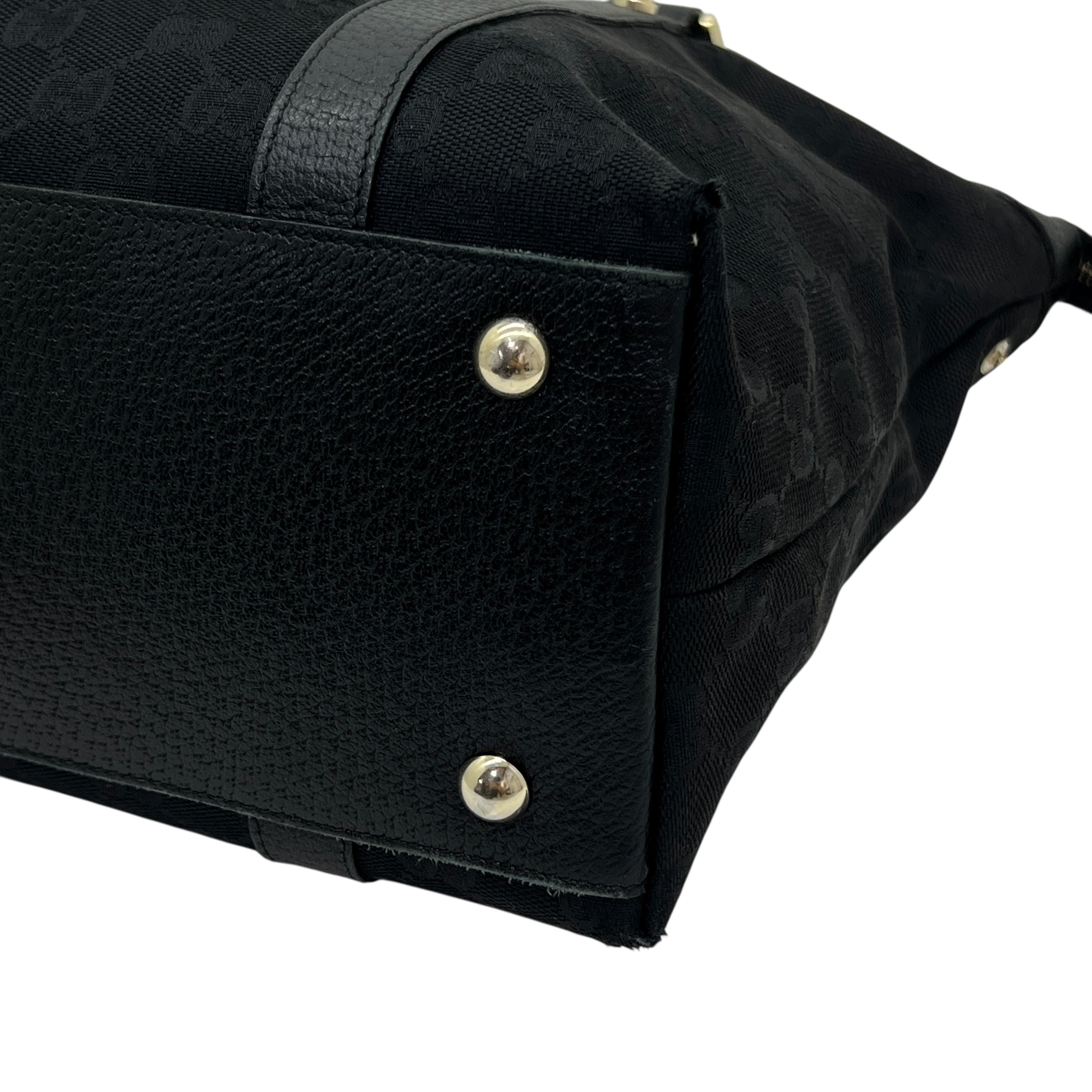 Borsa a spalla in tessuto GG e pelle