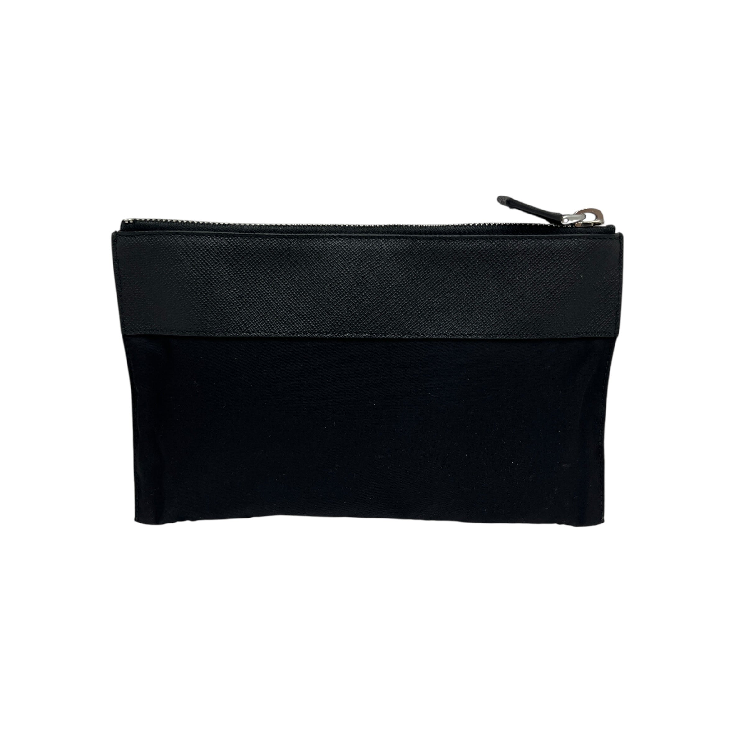 Pochette in Re-Nylon e Saffiano