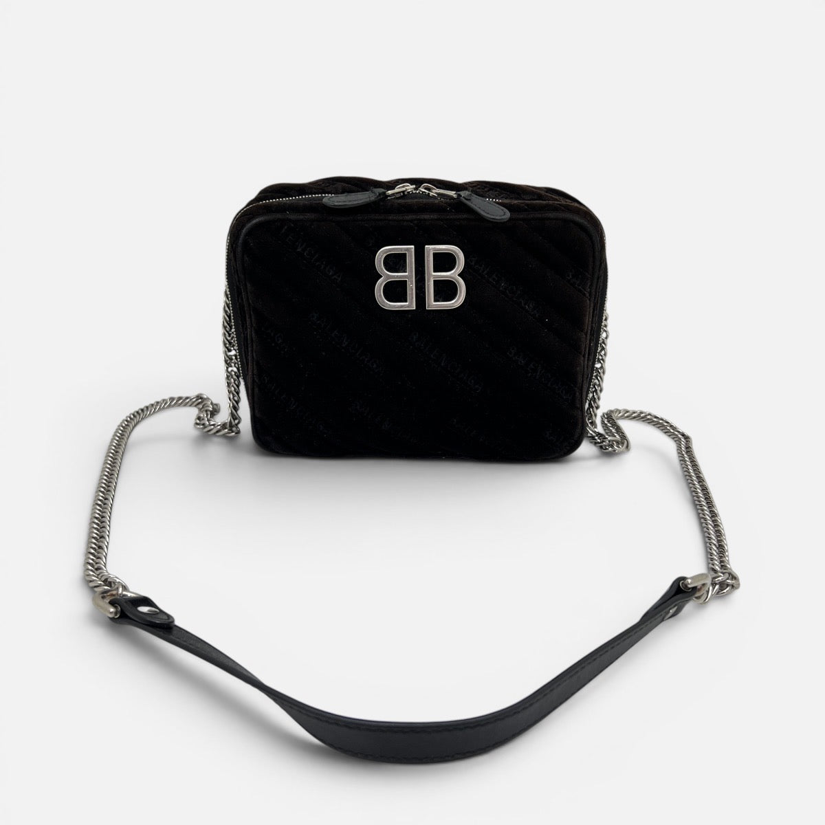 BB Reporter tracolla in velluto