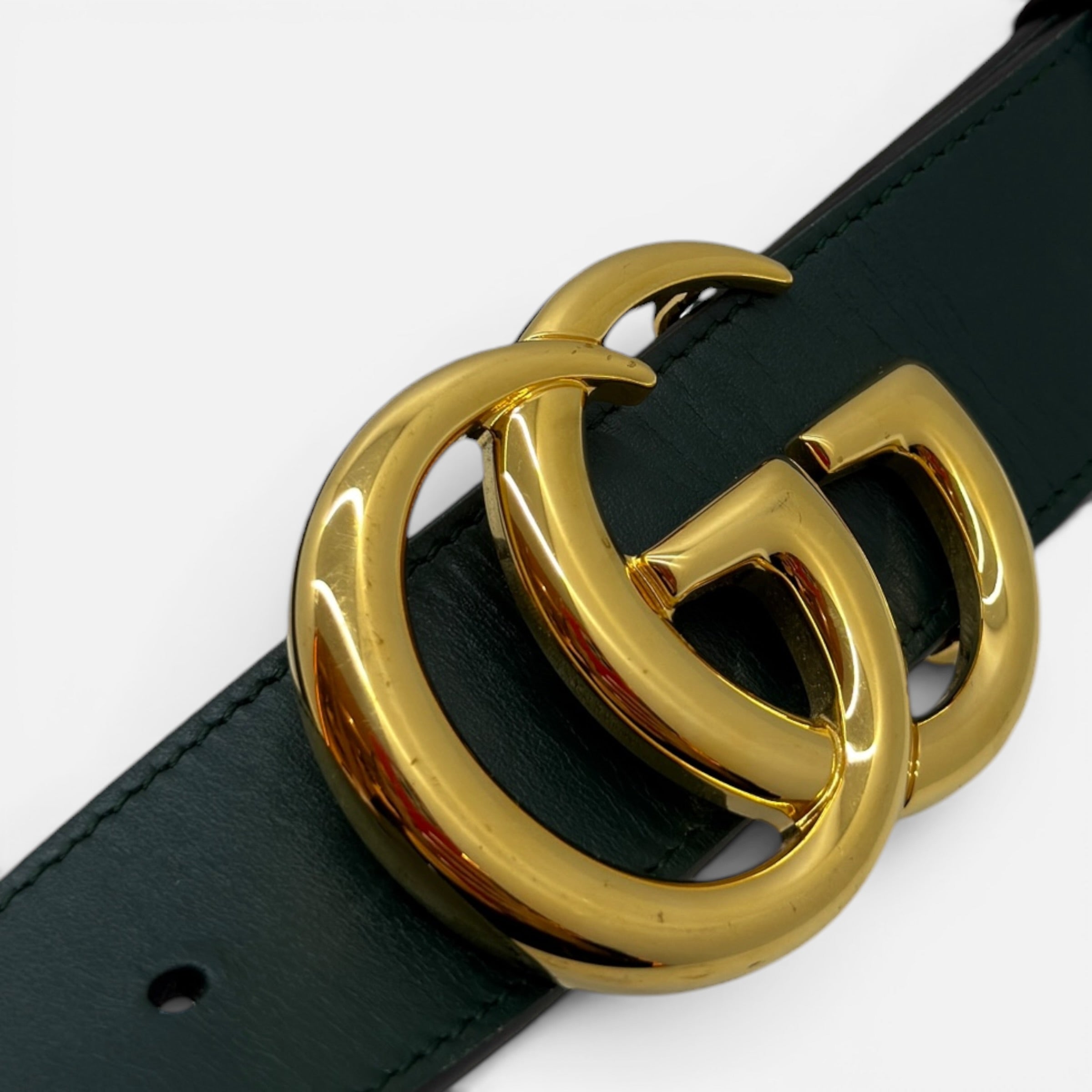 Cintura GG Marmont verde taglia 95