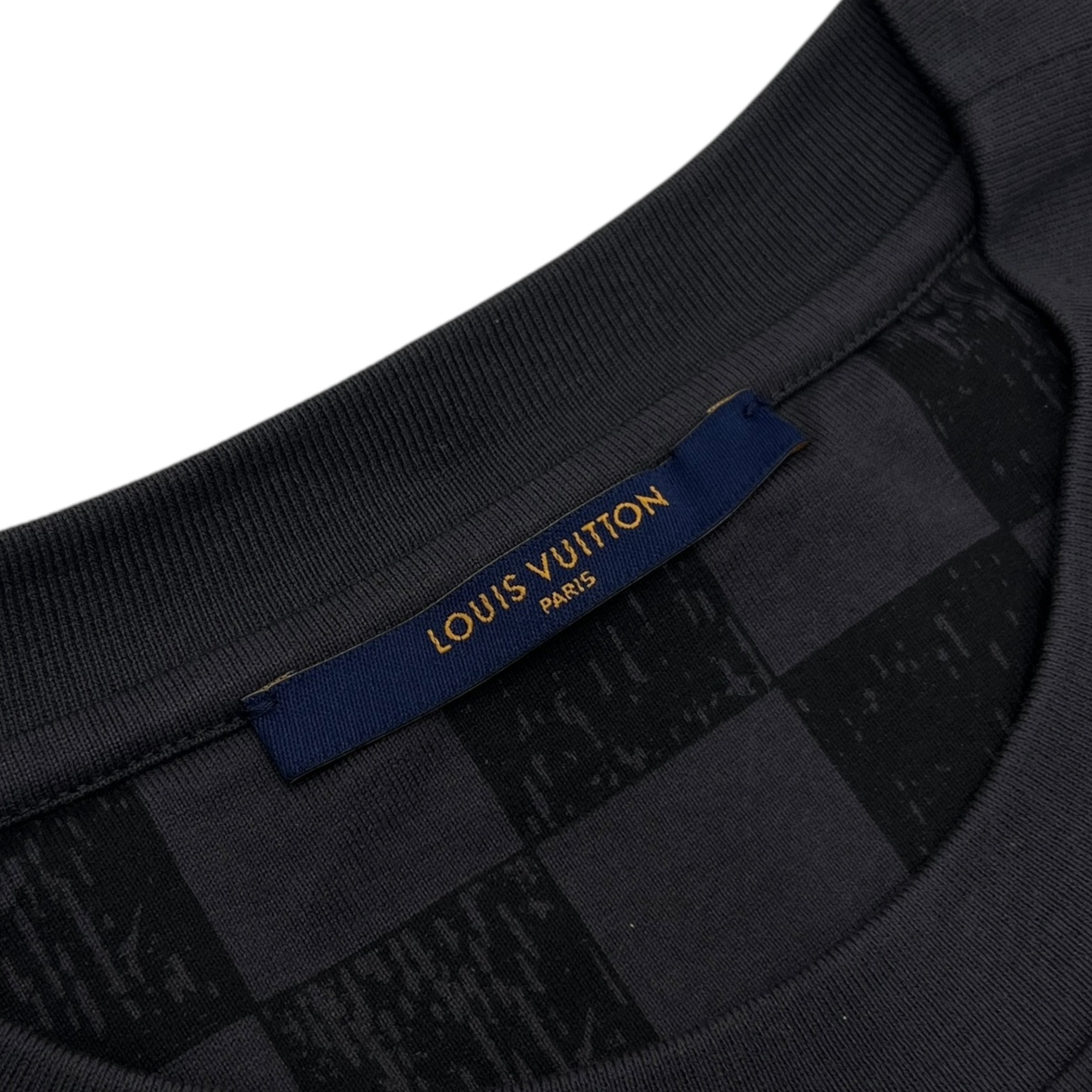 T-shirt in cotone con motivo Damier taglia L