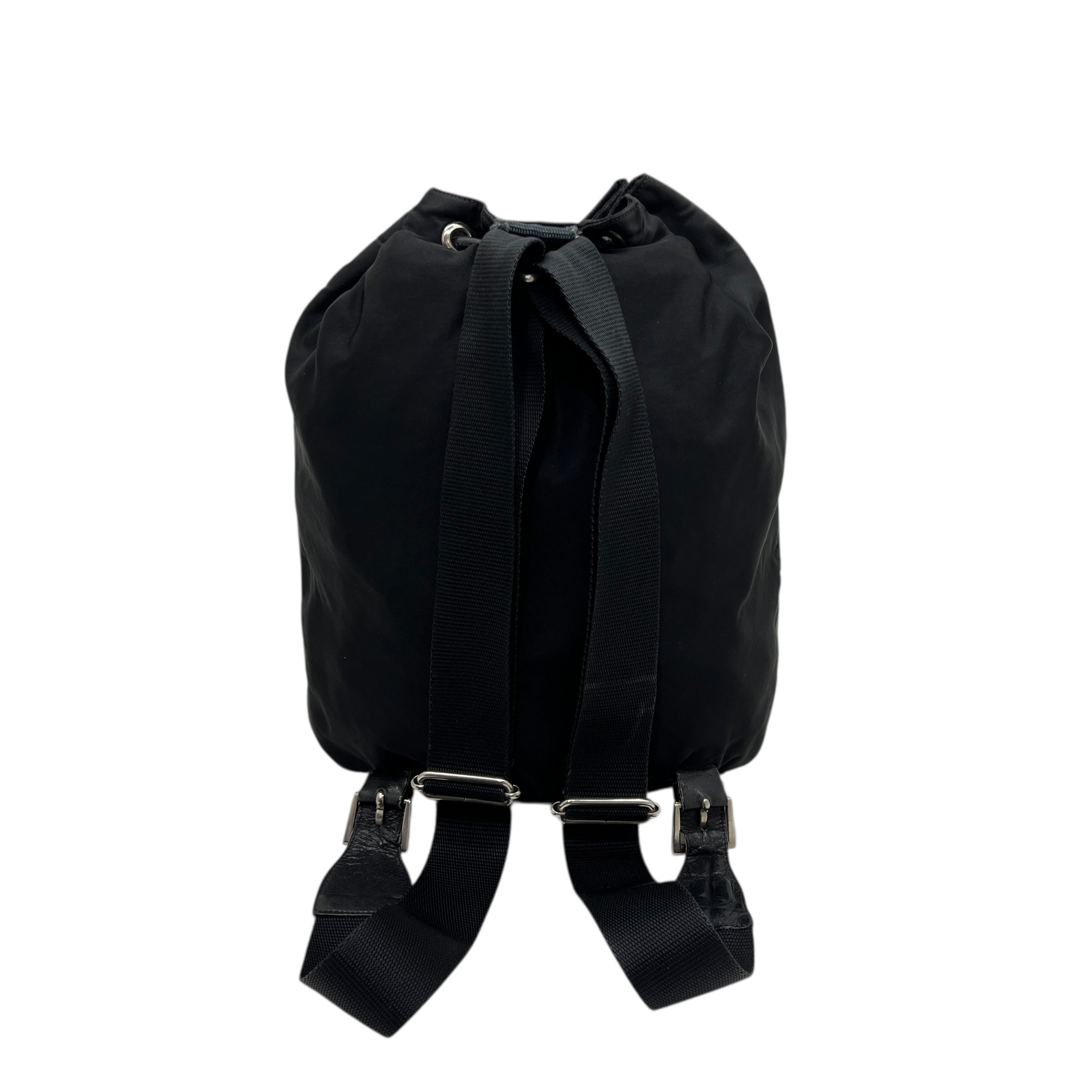 Zaino in Nylon e pelle