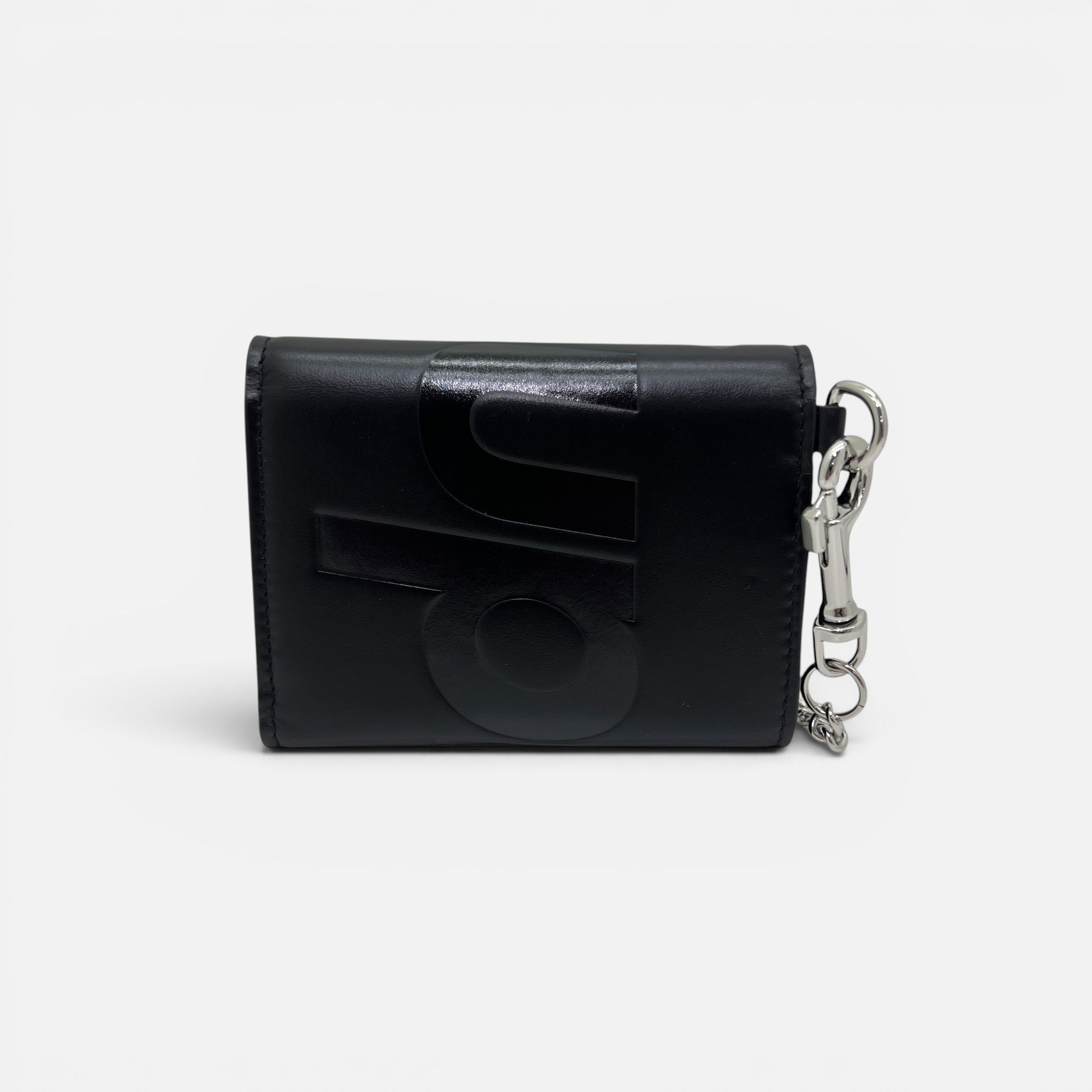 Portafoglio in pelle con catena