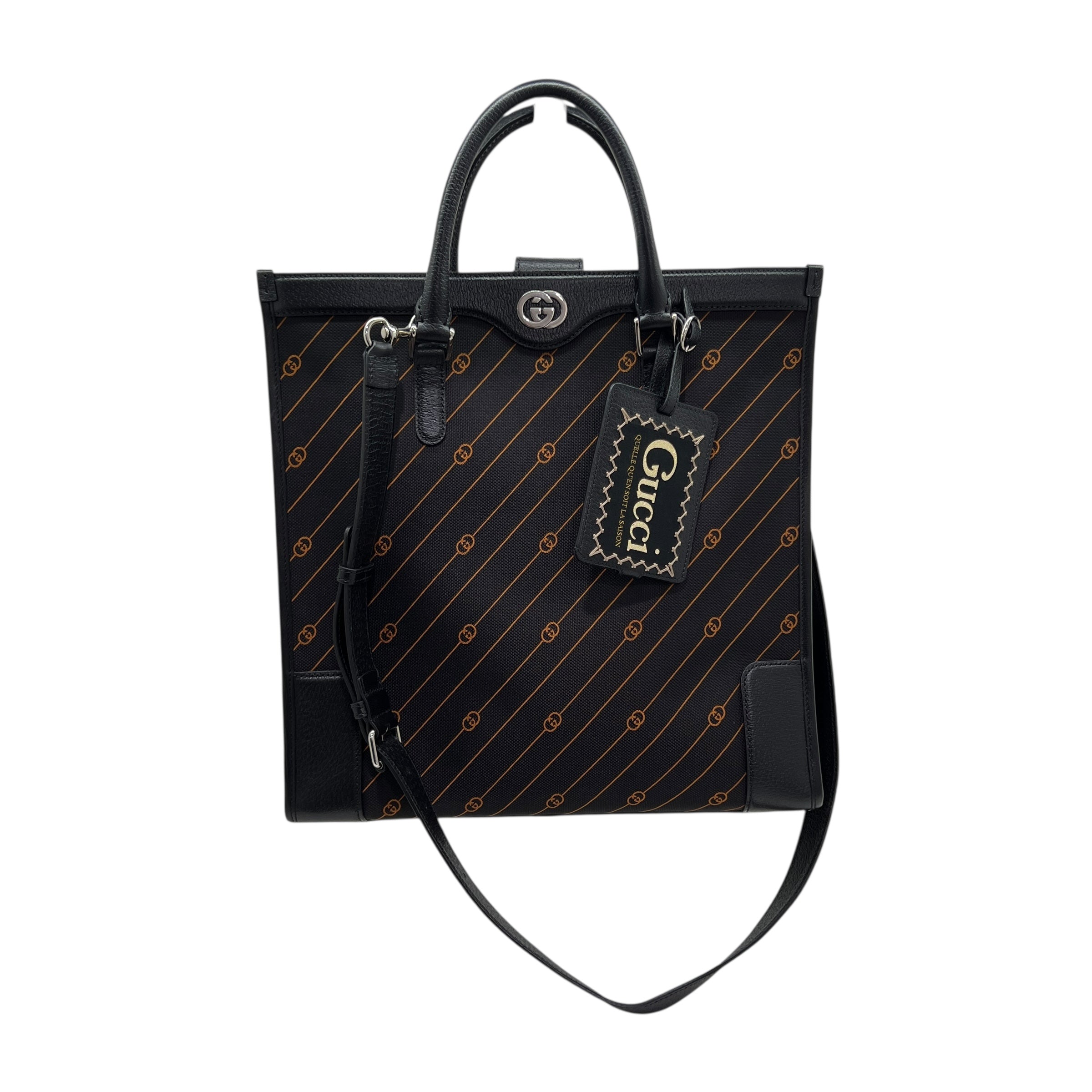 Interlocking Jacquard borsa shopping media