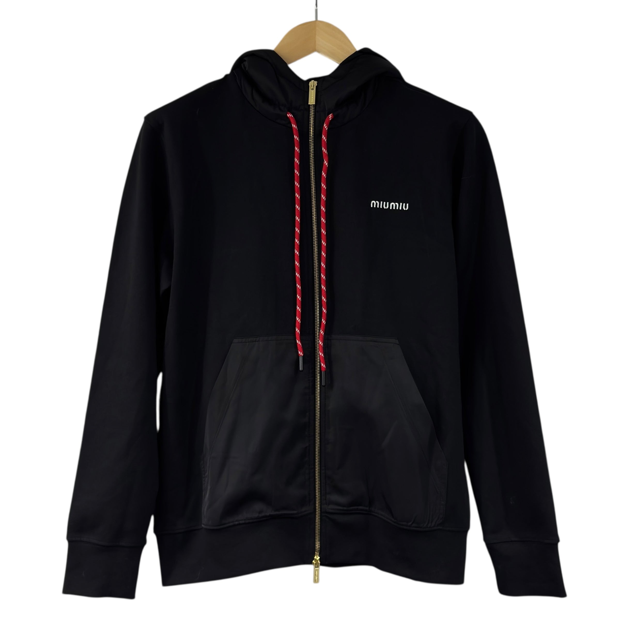 Felpa zip con cappuccio taglia M oversize