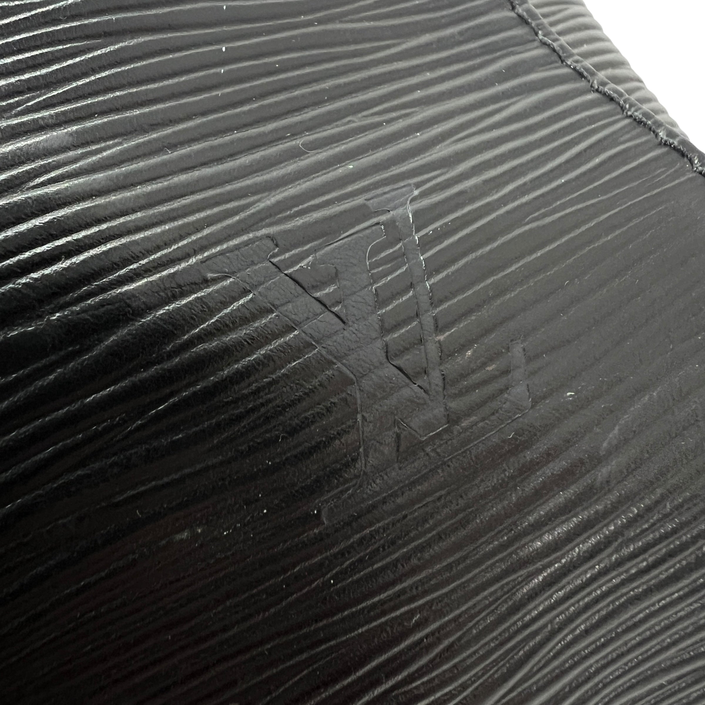 Keepall 45 in pelle Epi nera