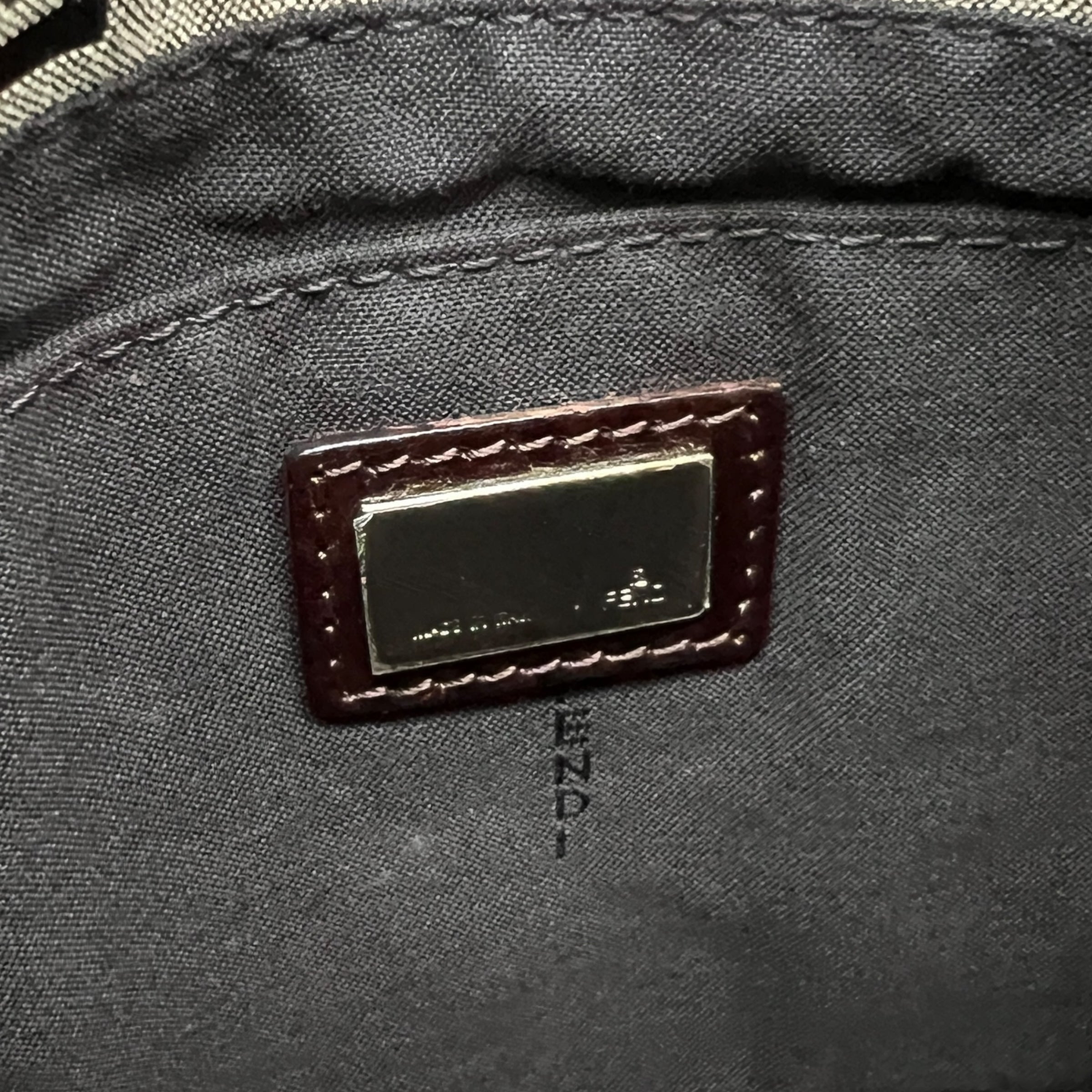 Baguette Messenger in tela FF e pelle