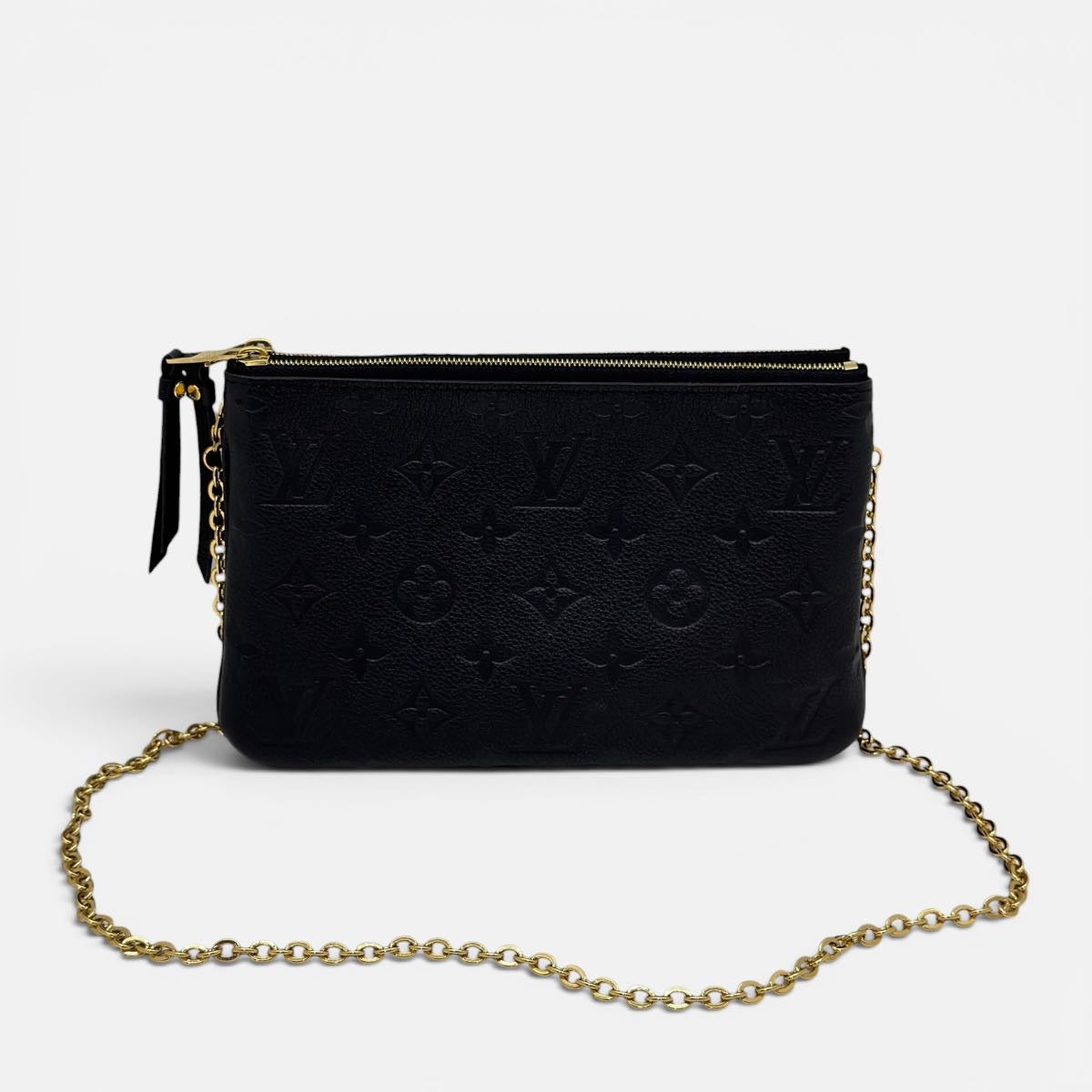Pochette Double Zip Empreinte