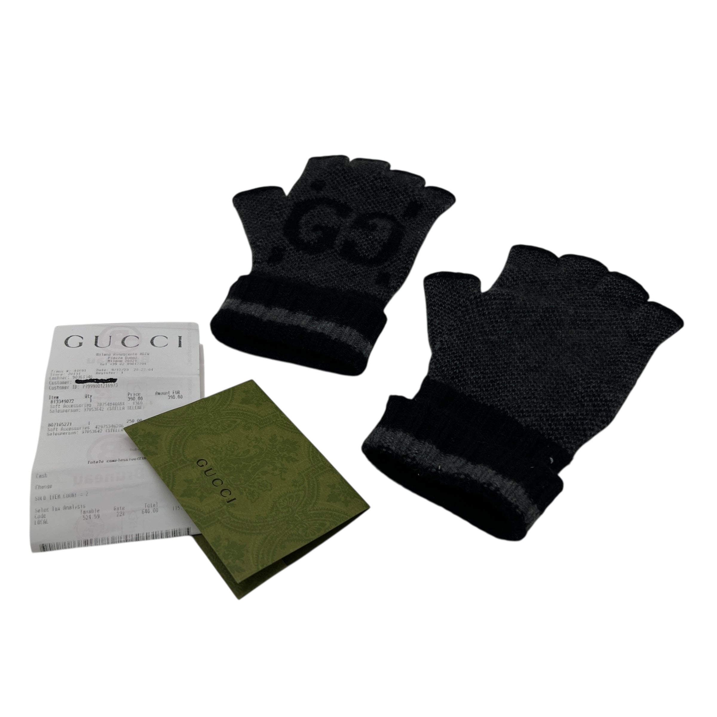 Guanti fingerless in cashmere