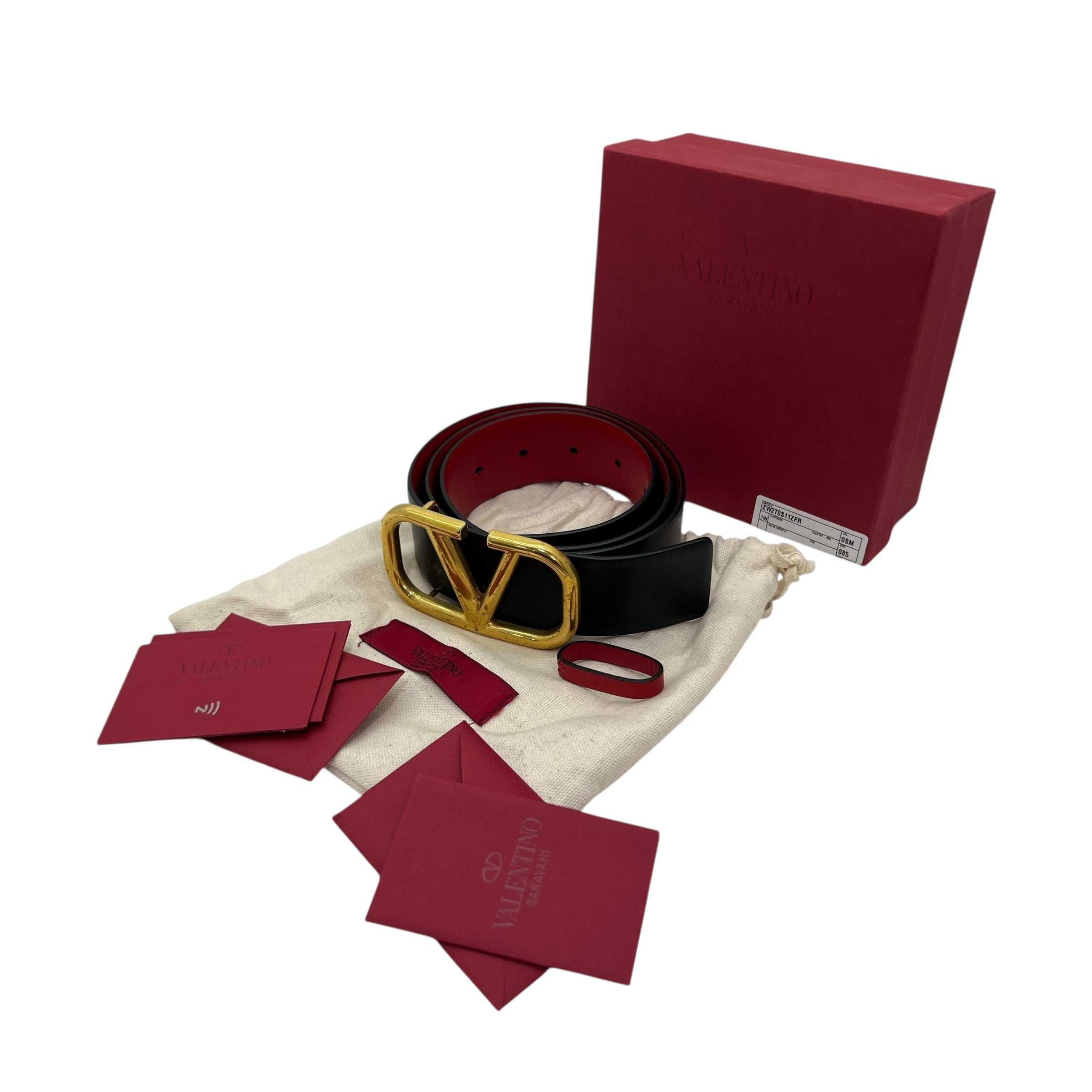 Cintura reversibile V-Logo taglia 85