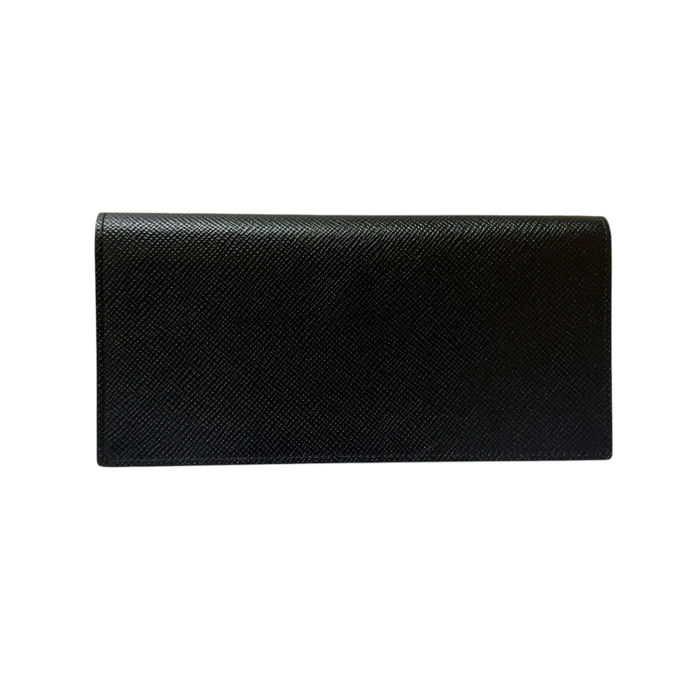 Portafoglio allungato in pelle Saffiano