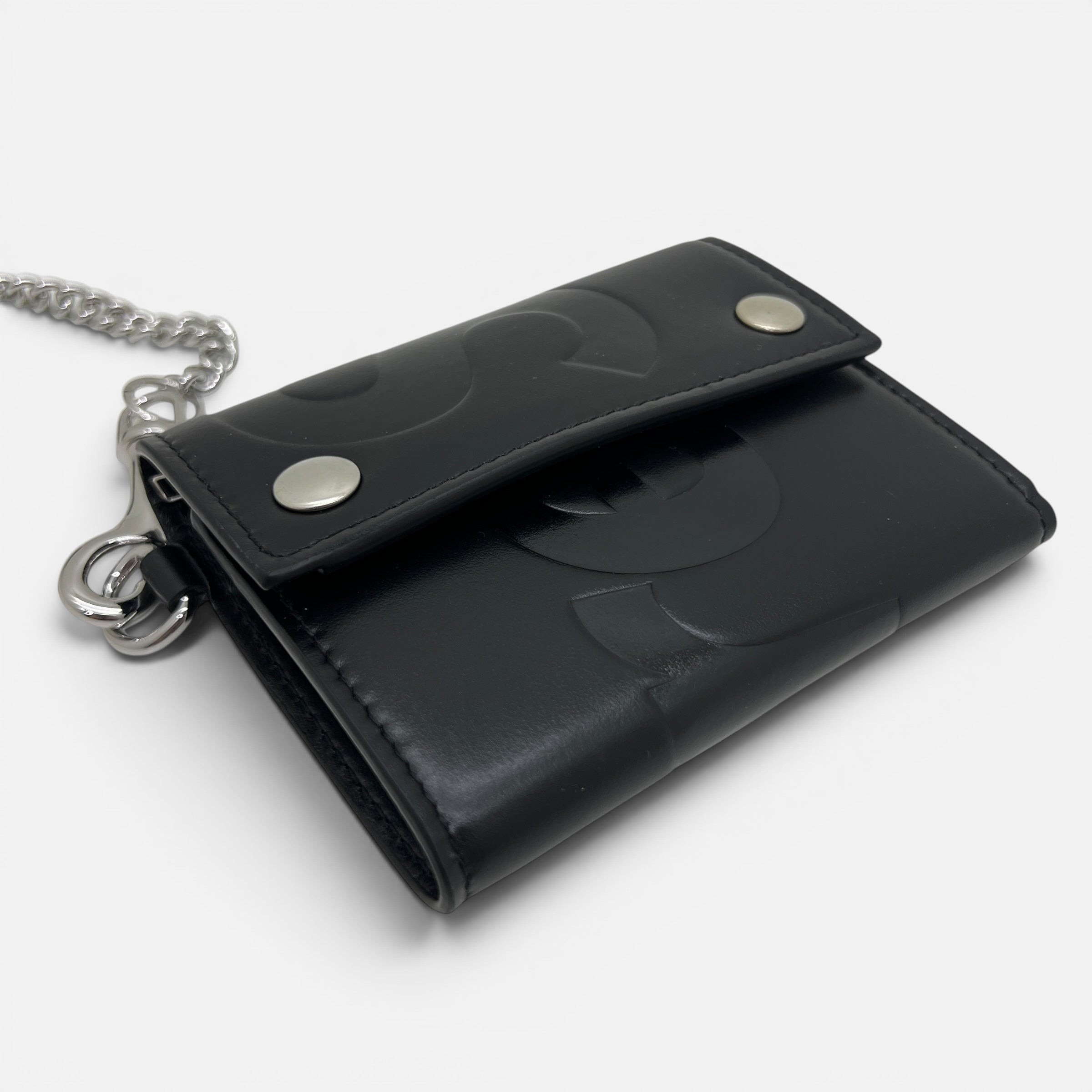 Portafoglio in pelle con catena