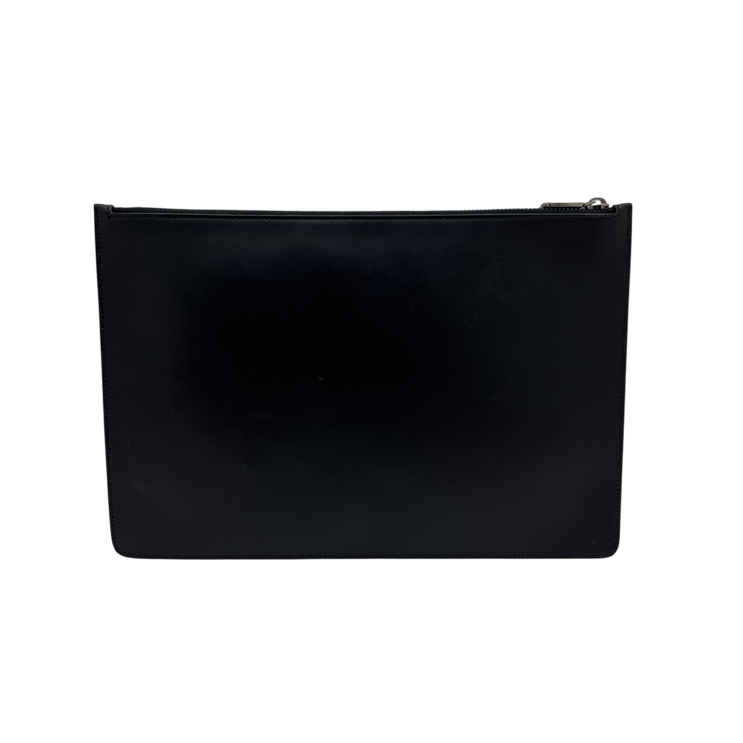 Pochette media in pelle liscia