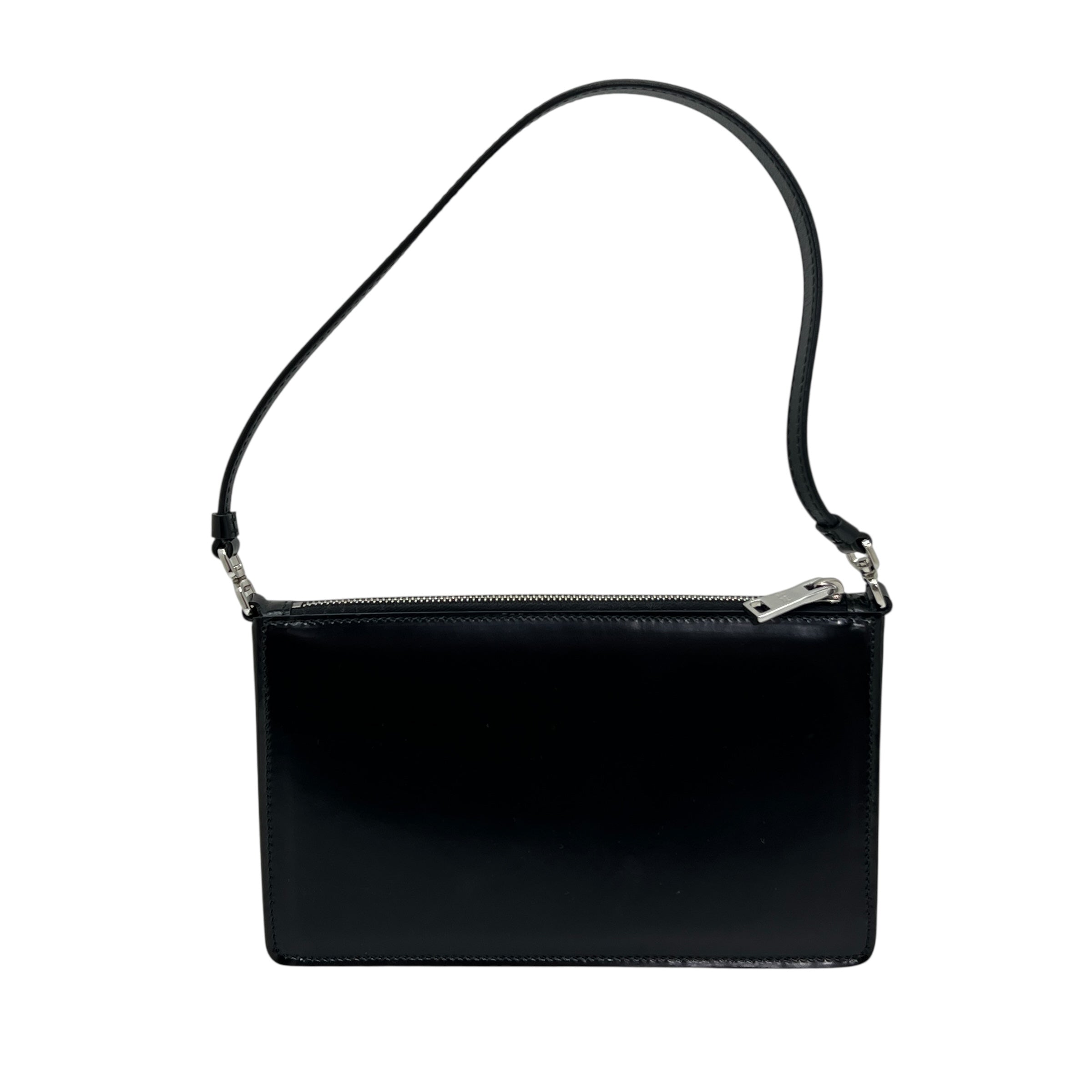 Prada mini borsa in pelle spazzolata