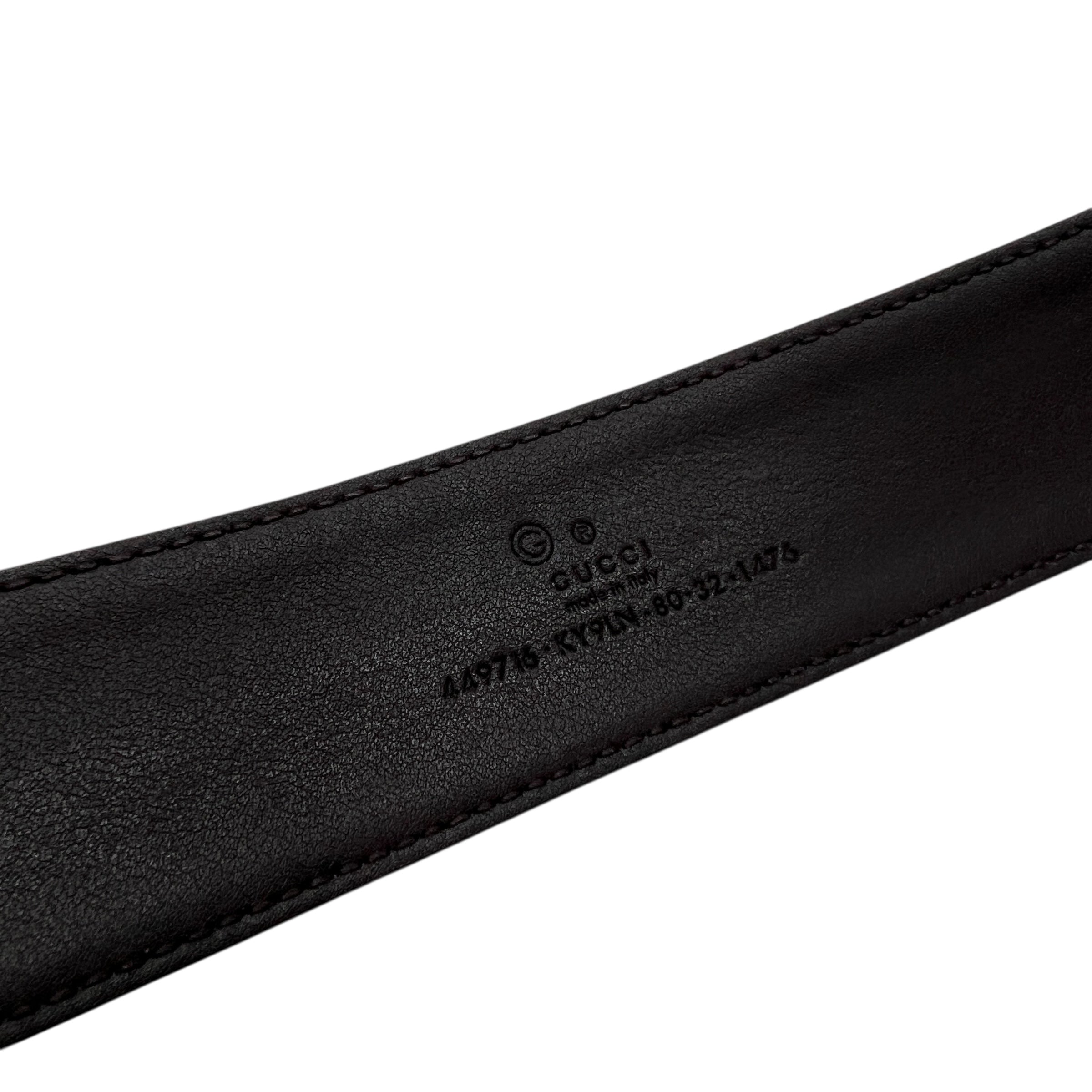 Cintura in tela e pelle taglia 80