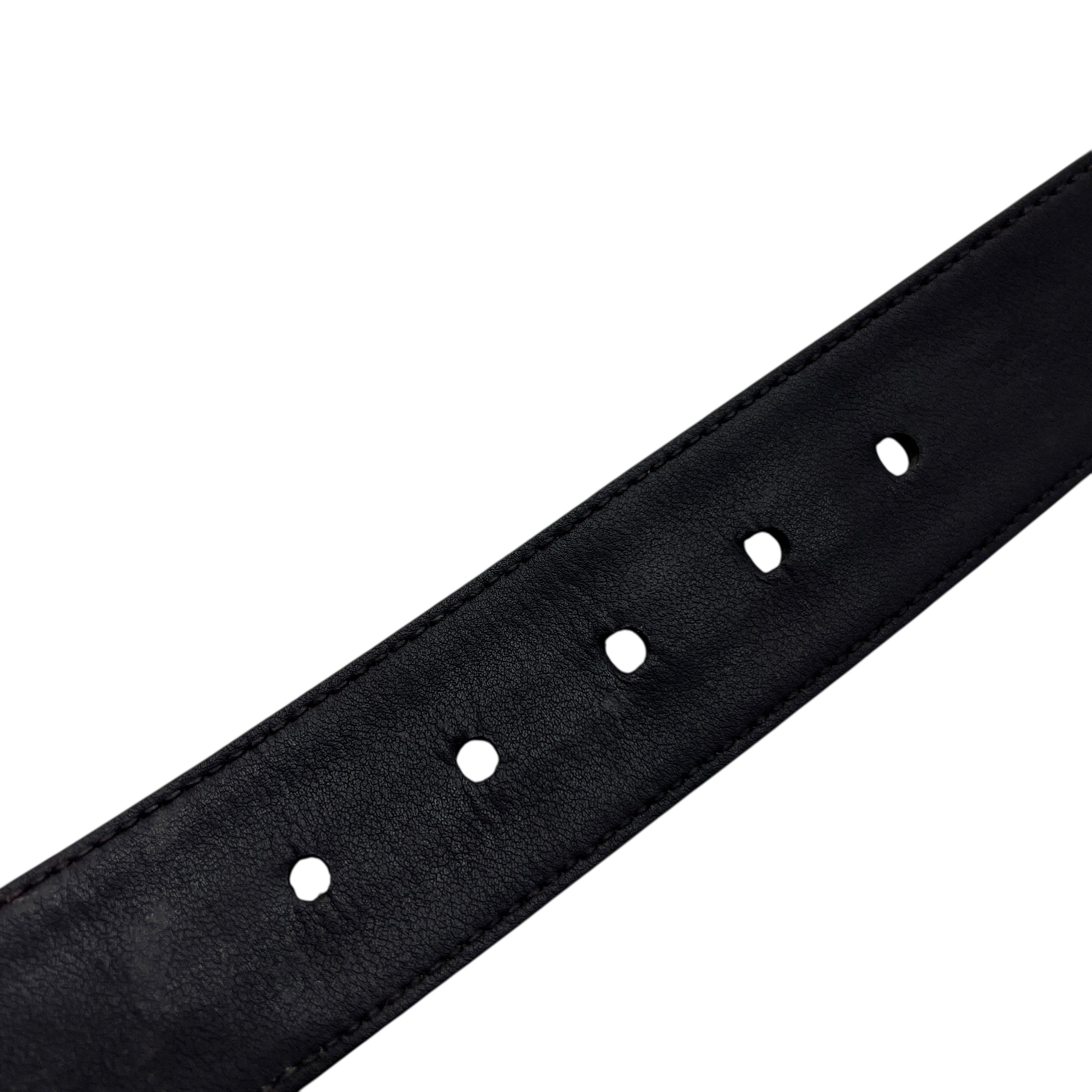 Cintura in tela e pelle taglia 80