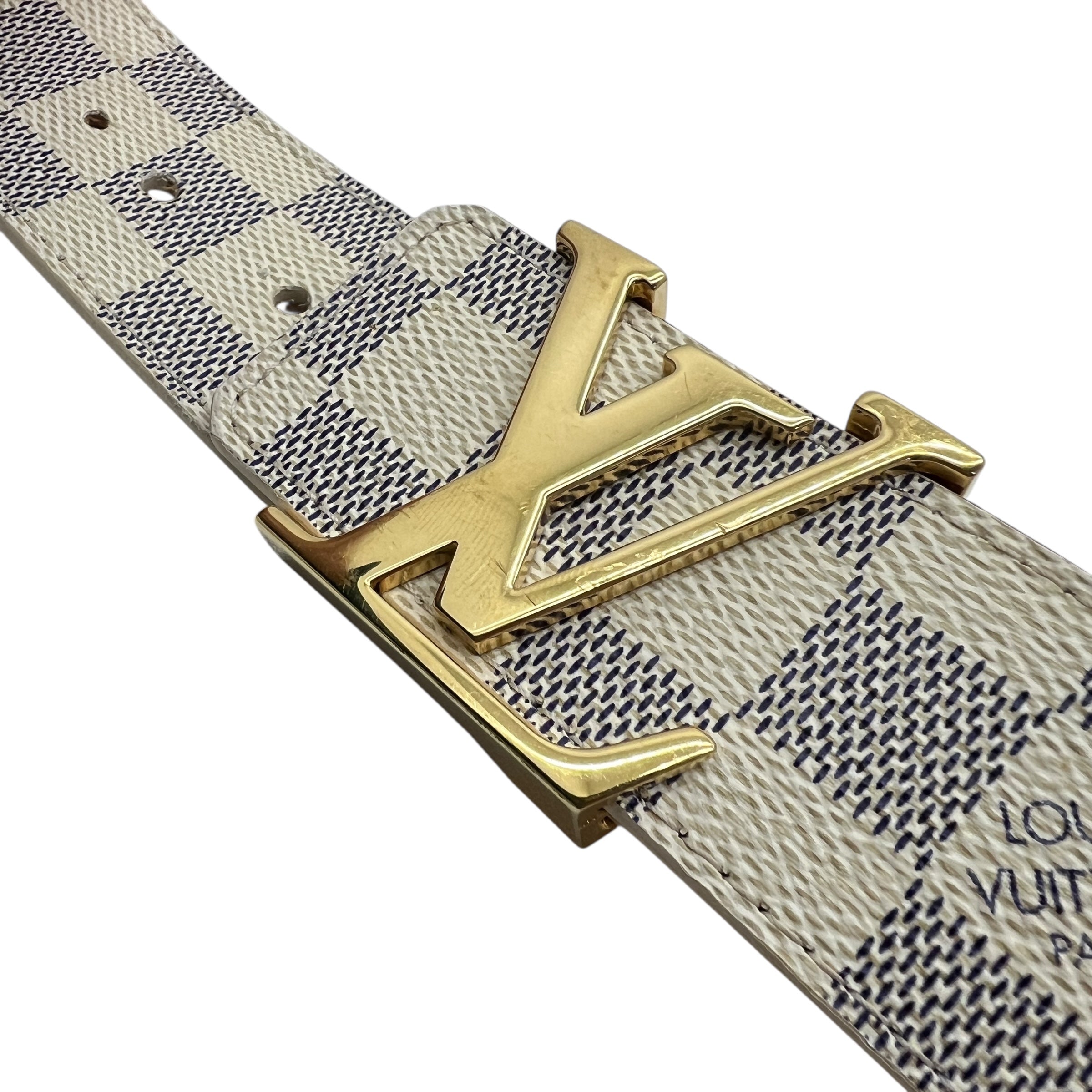 Initiales cintura damier azur Tg. 90