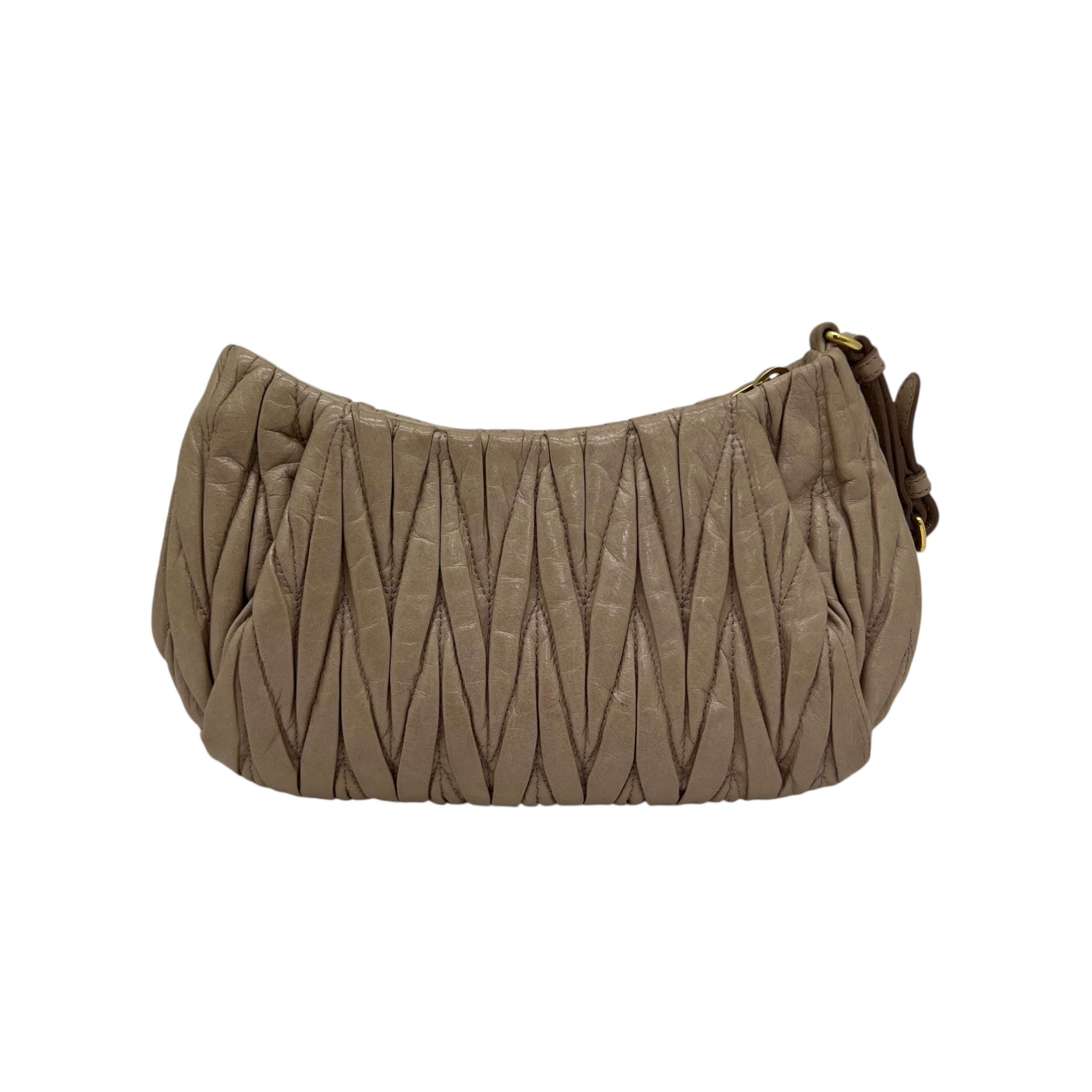 Pochette in pelle goffrata