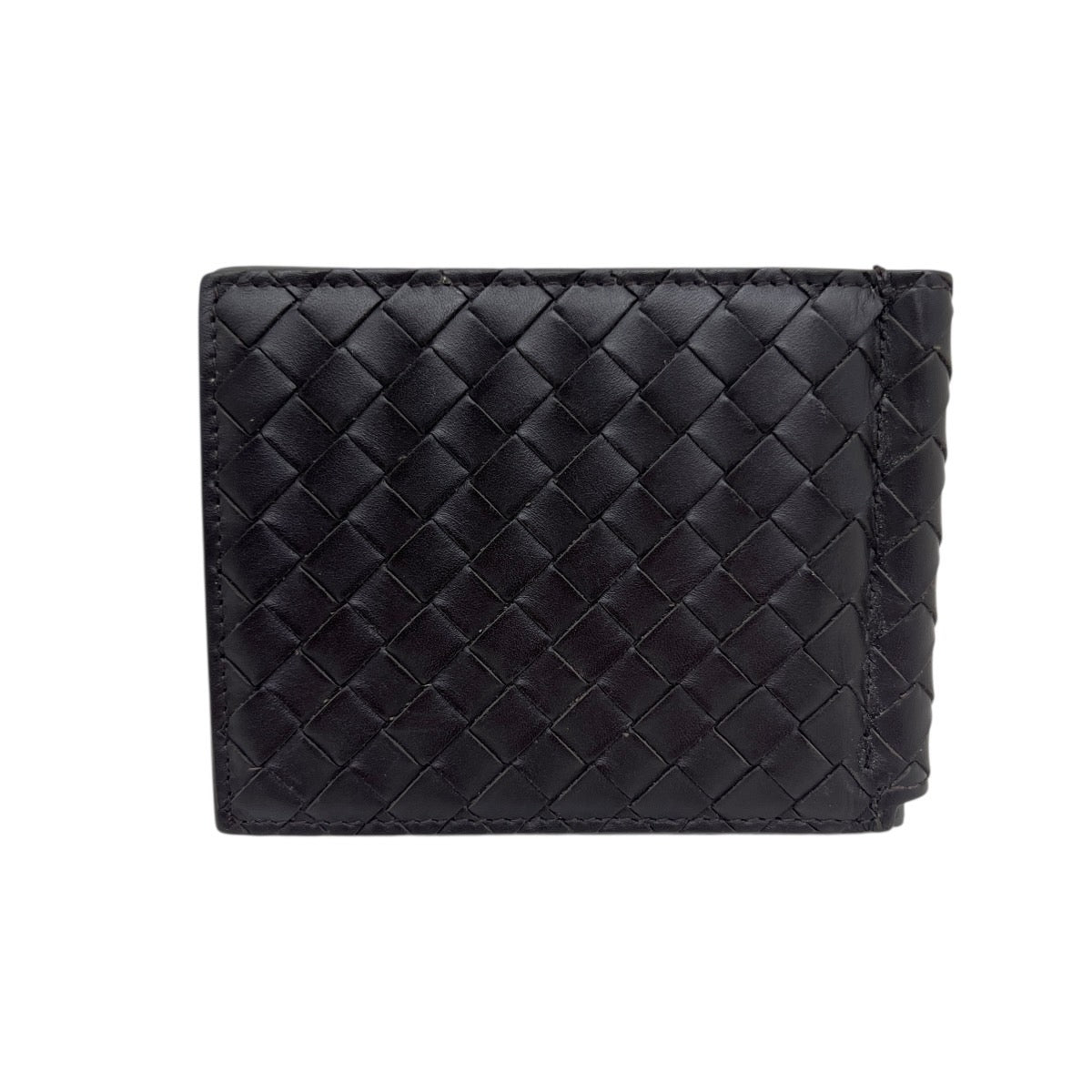 BOTTEGA VENETA PORTAFOGLIO MARRONE SCURO CON FERMASOLDI