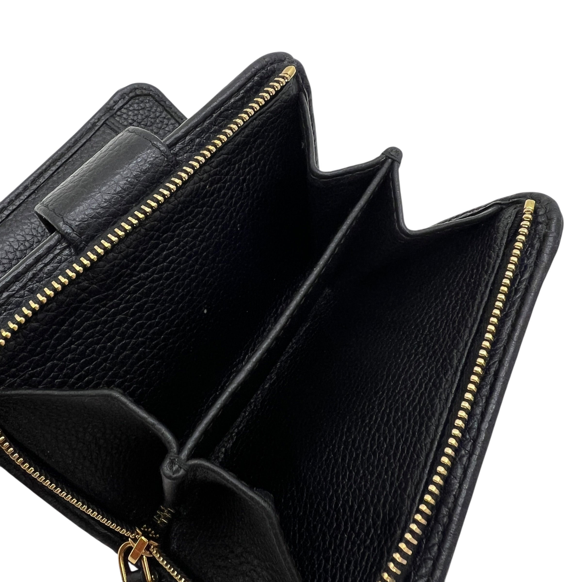 PRADA PORTAFOGLIO COMPATTO IN PELLE