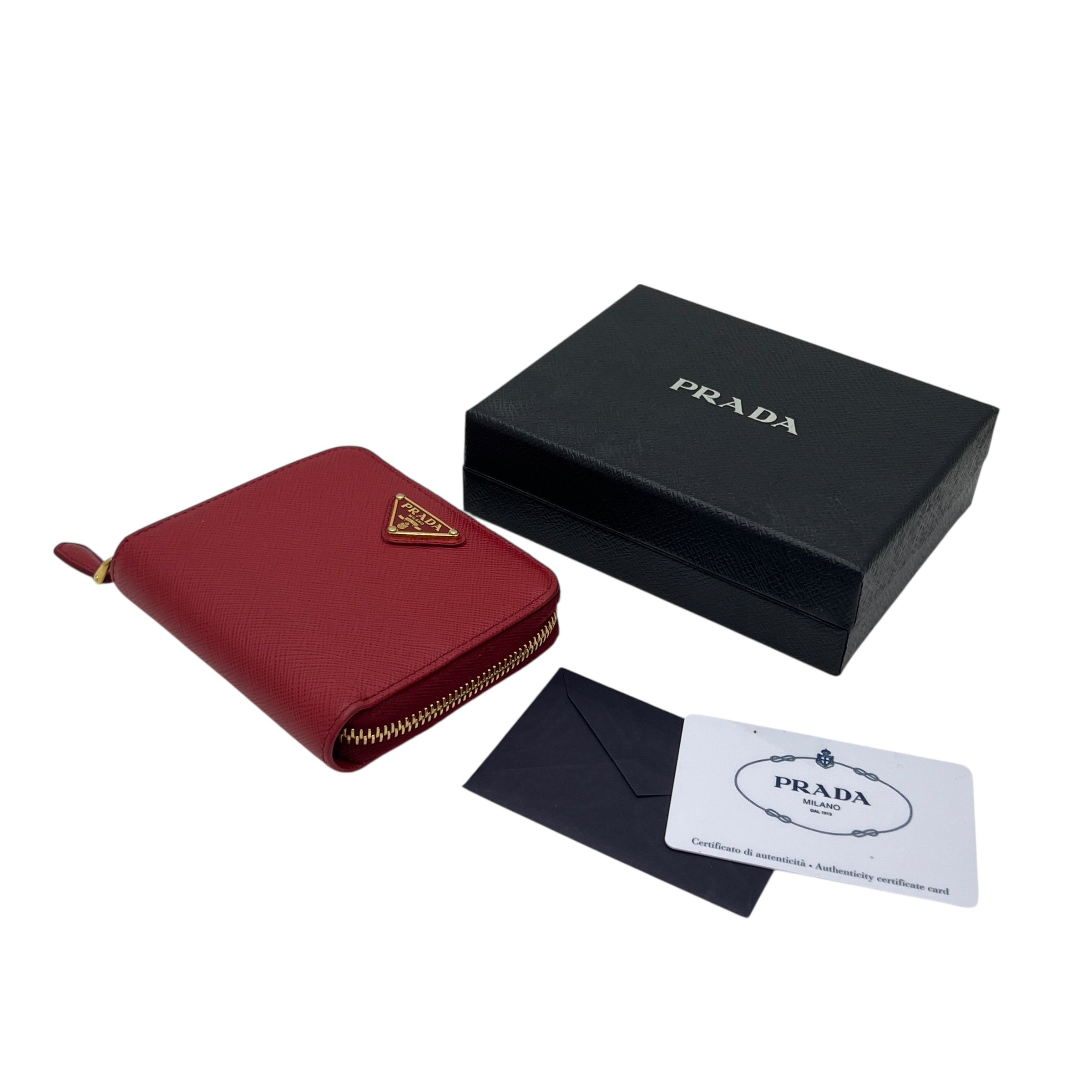 Portafoglio compatto in Saffiano