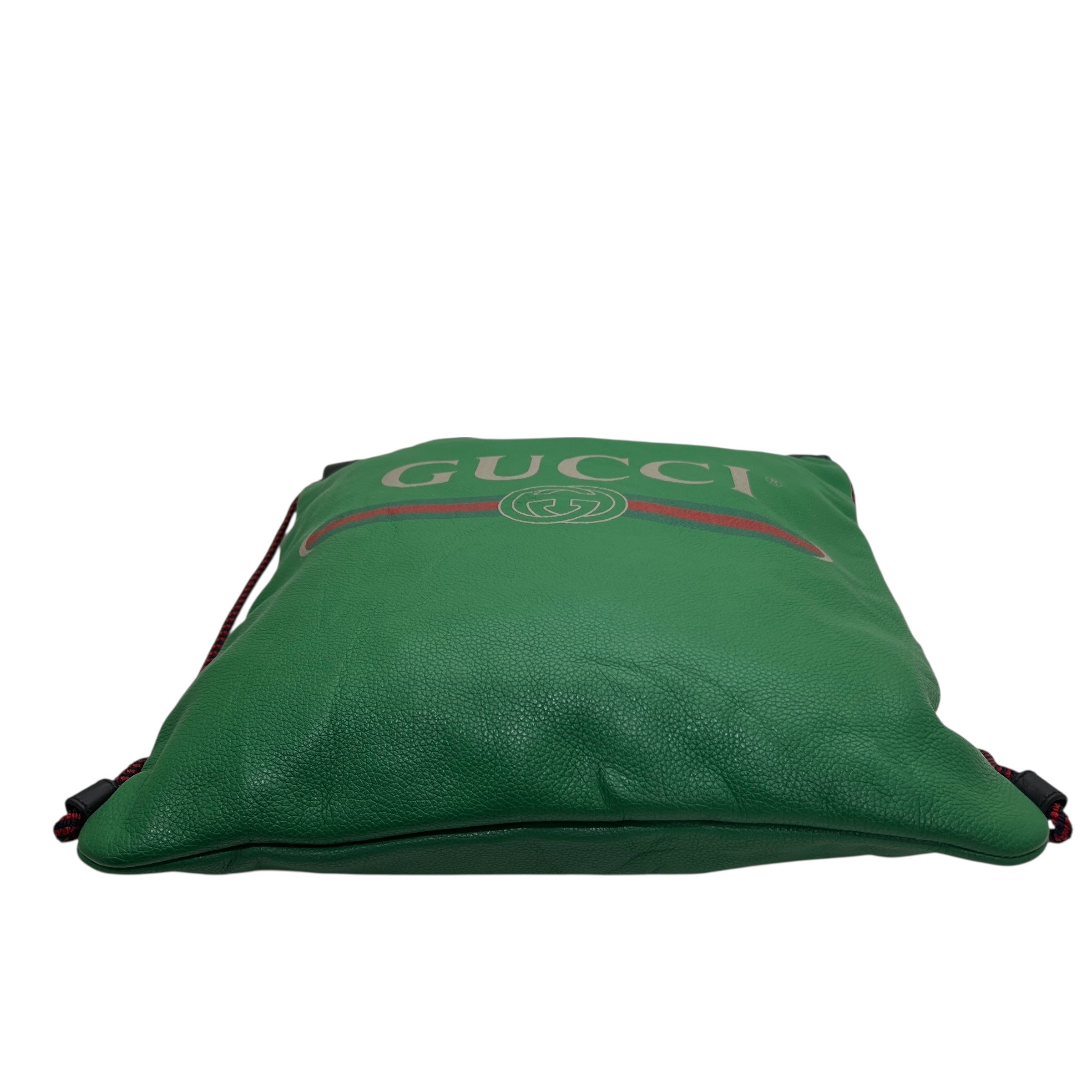 Zaino in pelle con coulisse