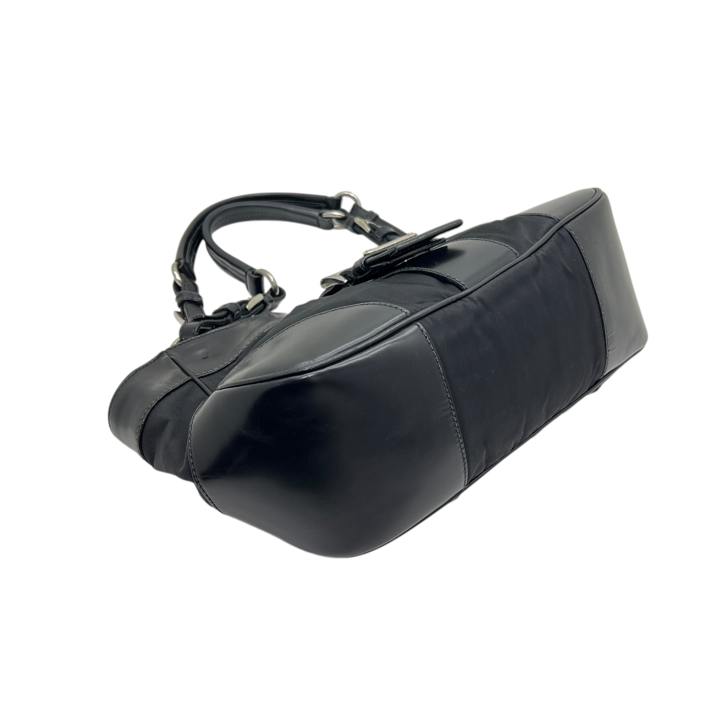 Borsa a spalla in Nylon e pelle
