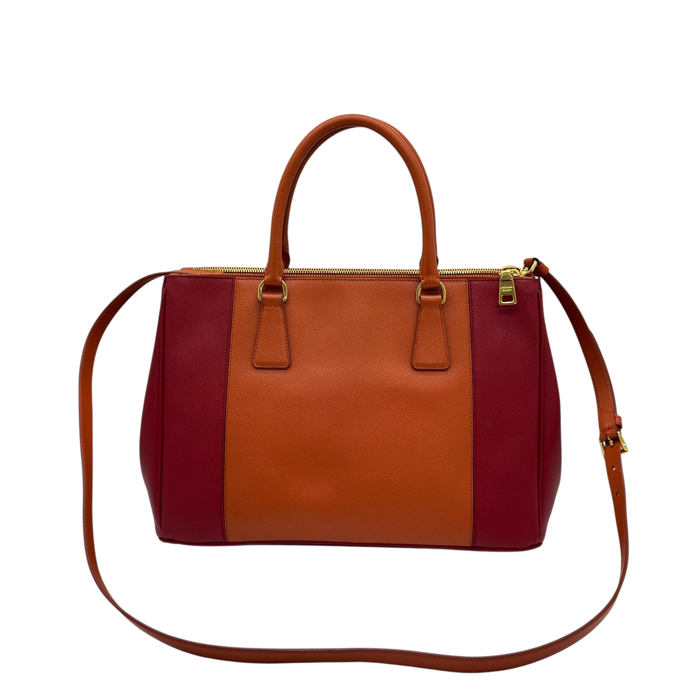 Galleria large in pelle Saffiano