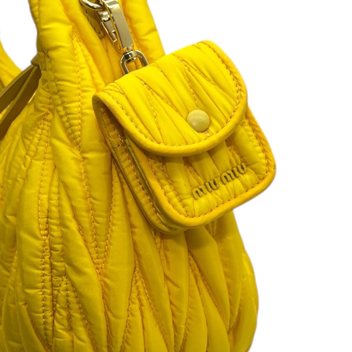 MIU MIU BORSA HOBO WANDER MATELASSÉ IN RE-NYLON