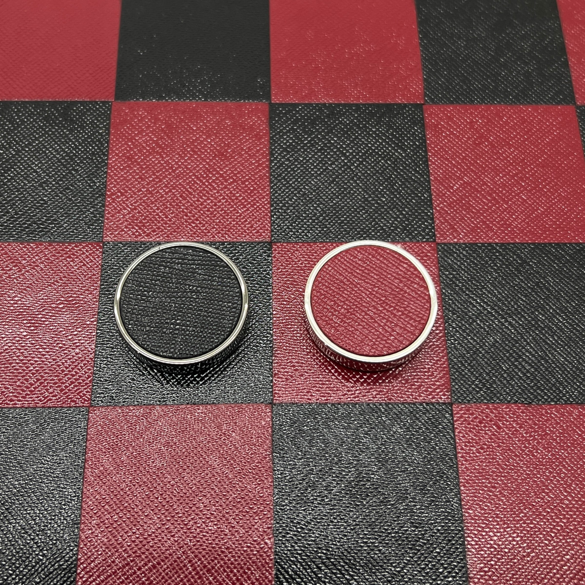 Gioco dama in Saffiano