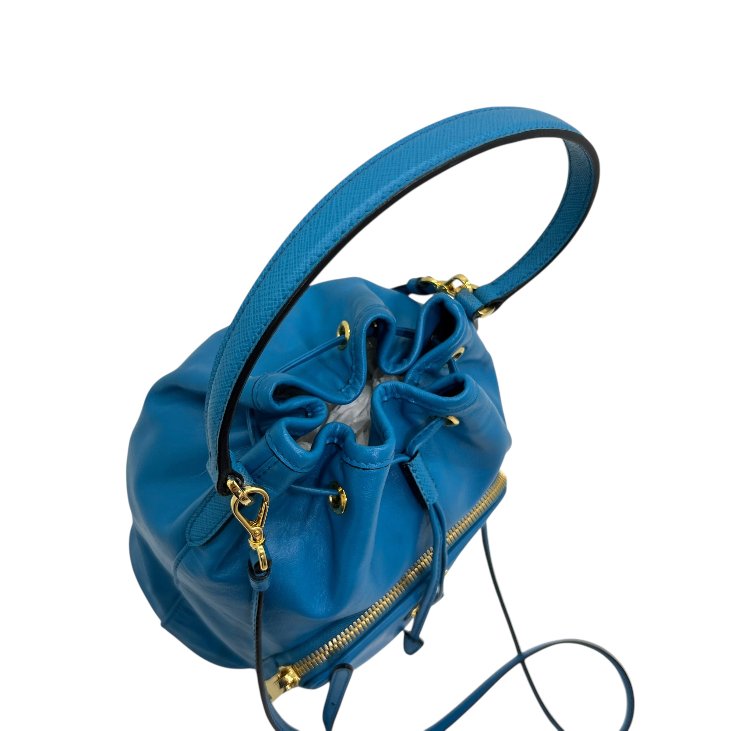 Mini secchiello Duet in pelle