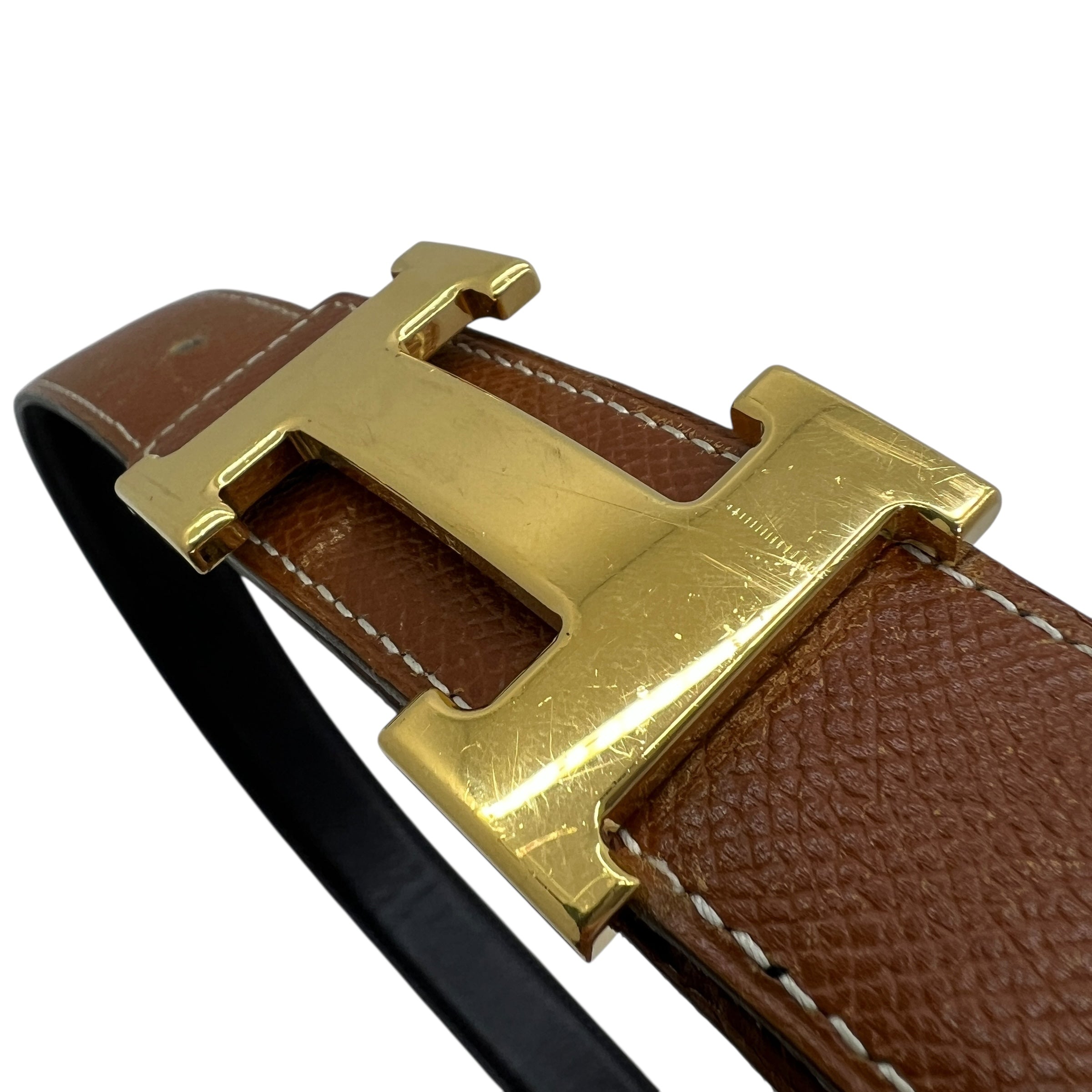 Fibbia H da cintura & pelle reversibile 32 mm