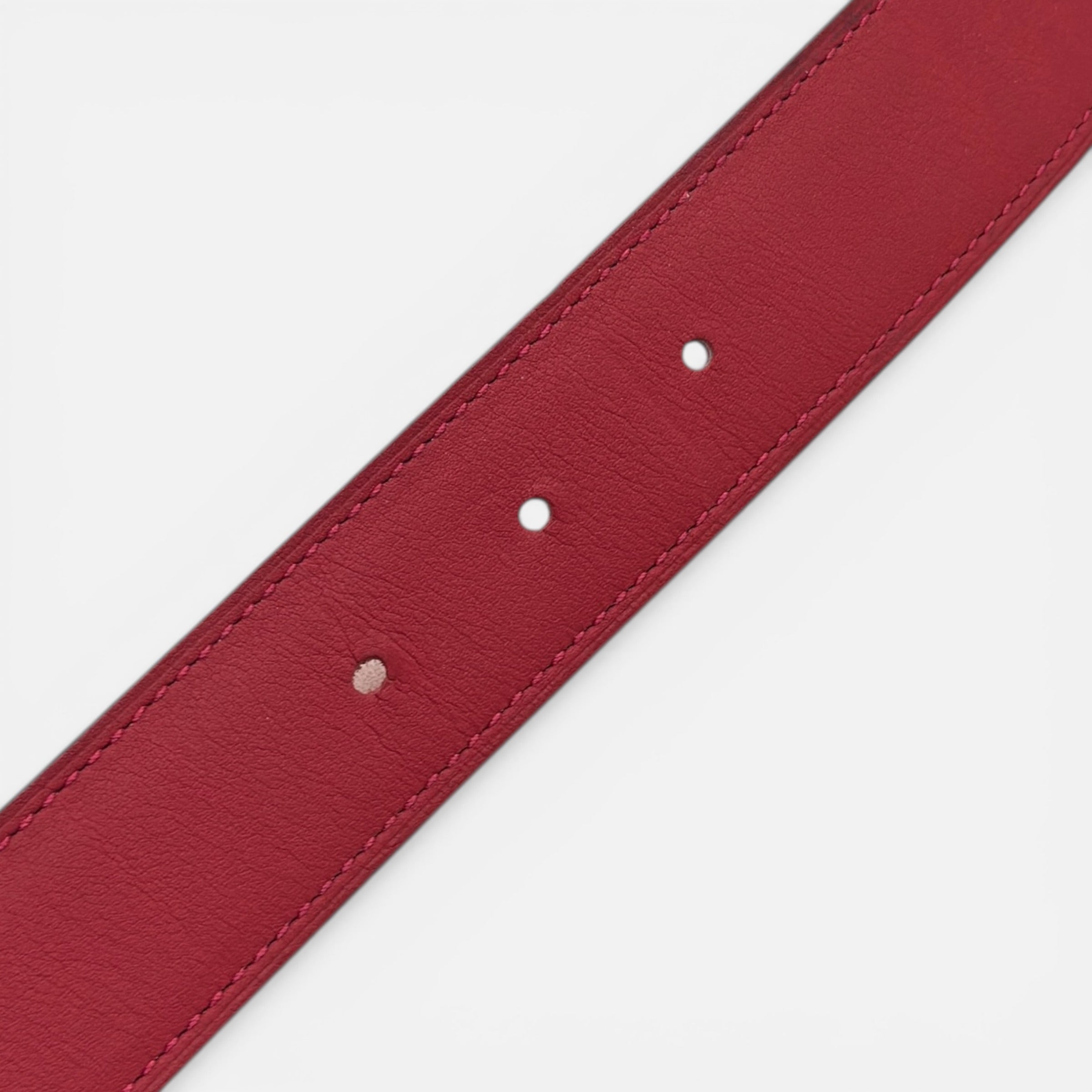 Fibbia da cintura H & Pelle reversibile per cintura 32 mm taglia 90