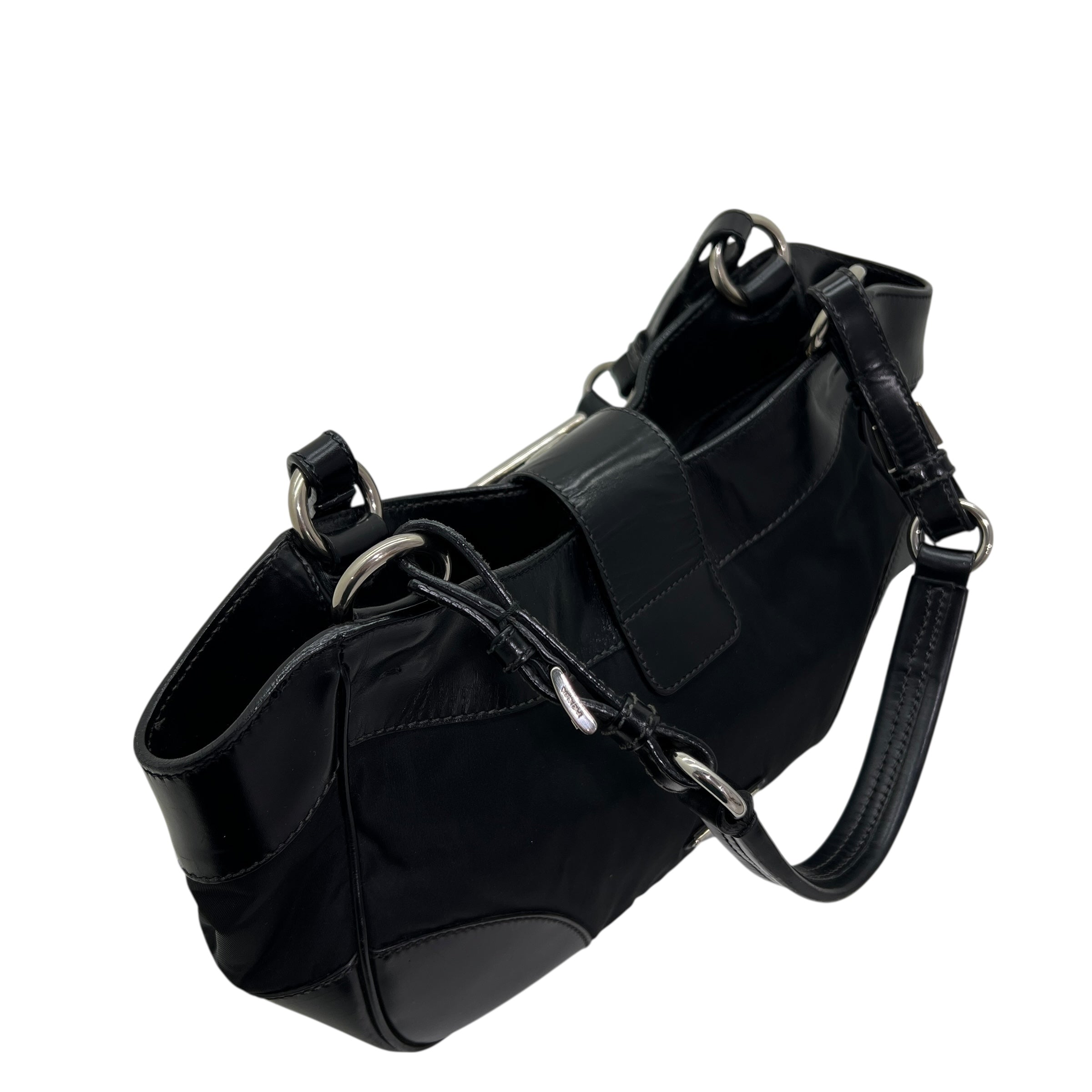 Borsa a spalla in Nylon e pelle