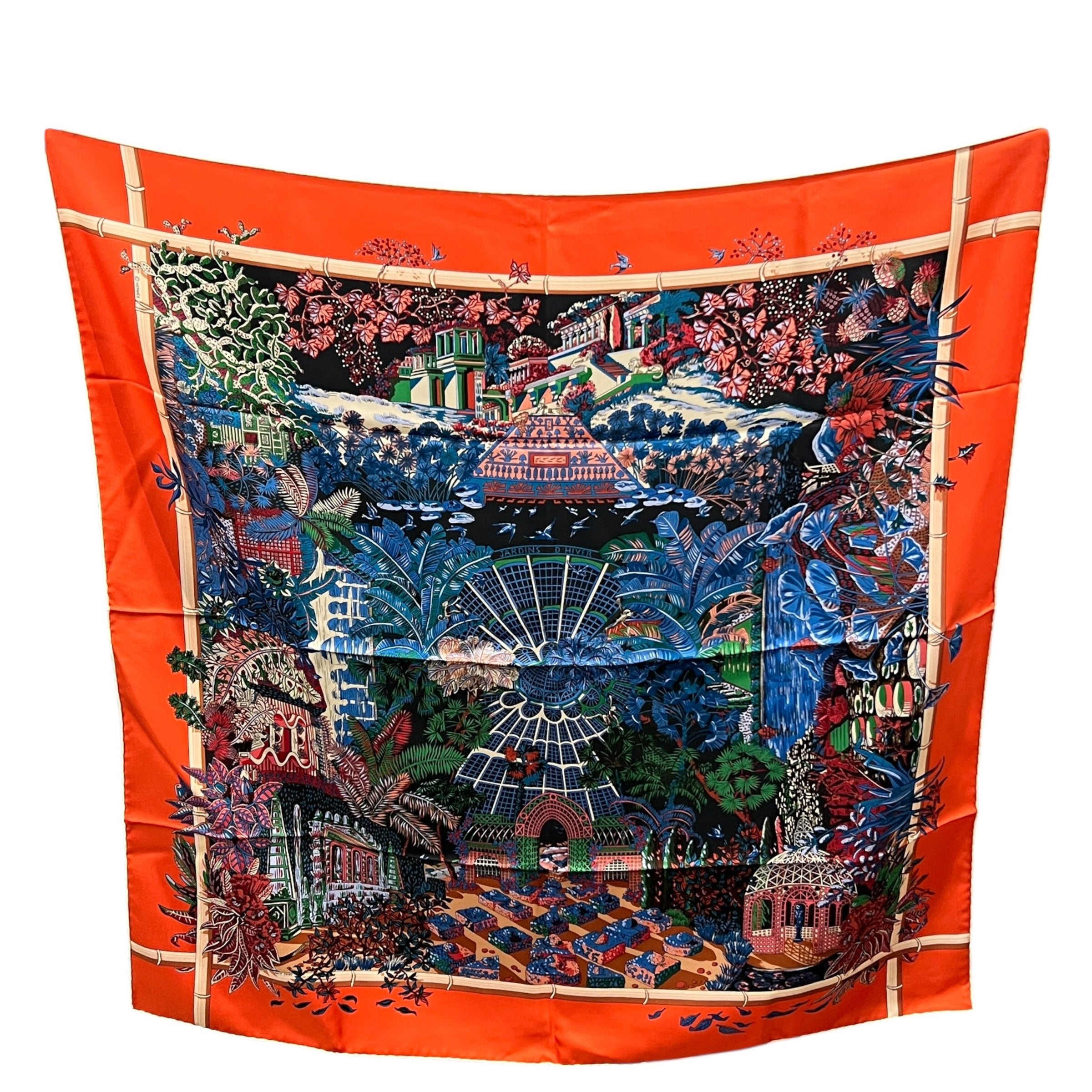 Foulard Carré 90 “Jardin d’Hiver”