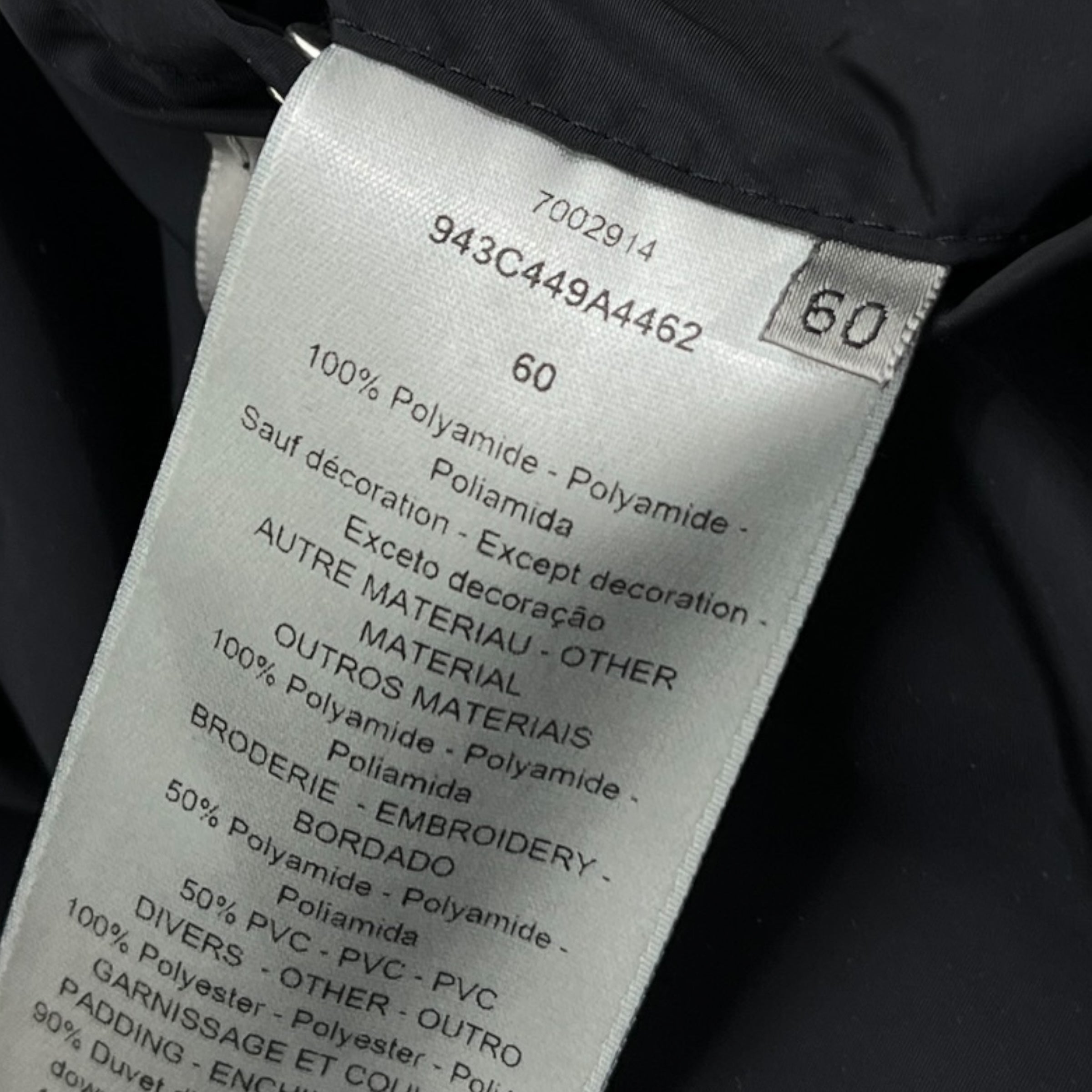 Piumino Dior Oblique taglia 60