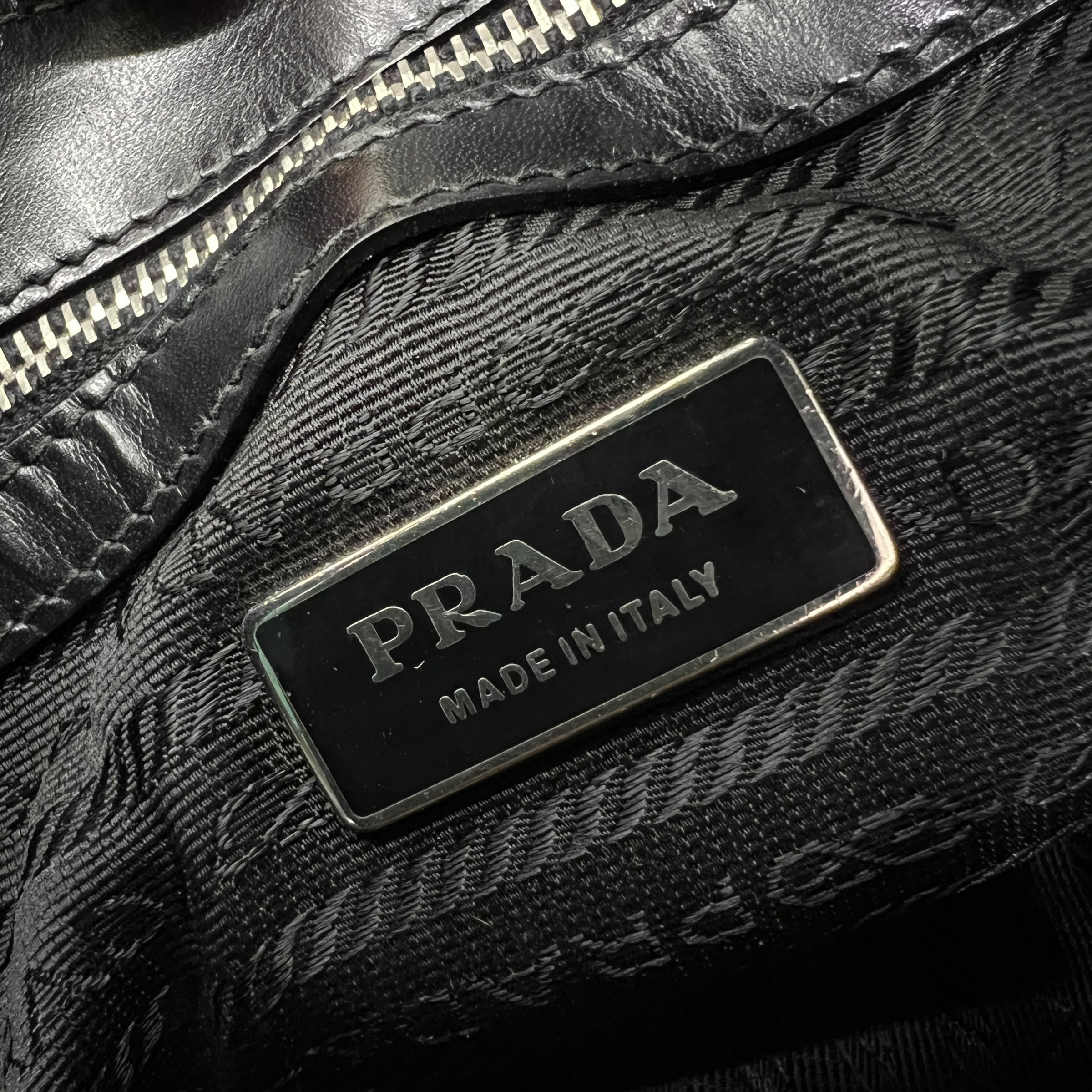 Borsa a spalla in Nylon e pelle