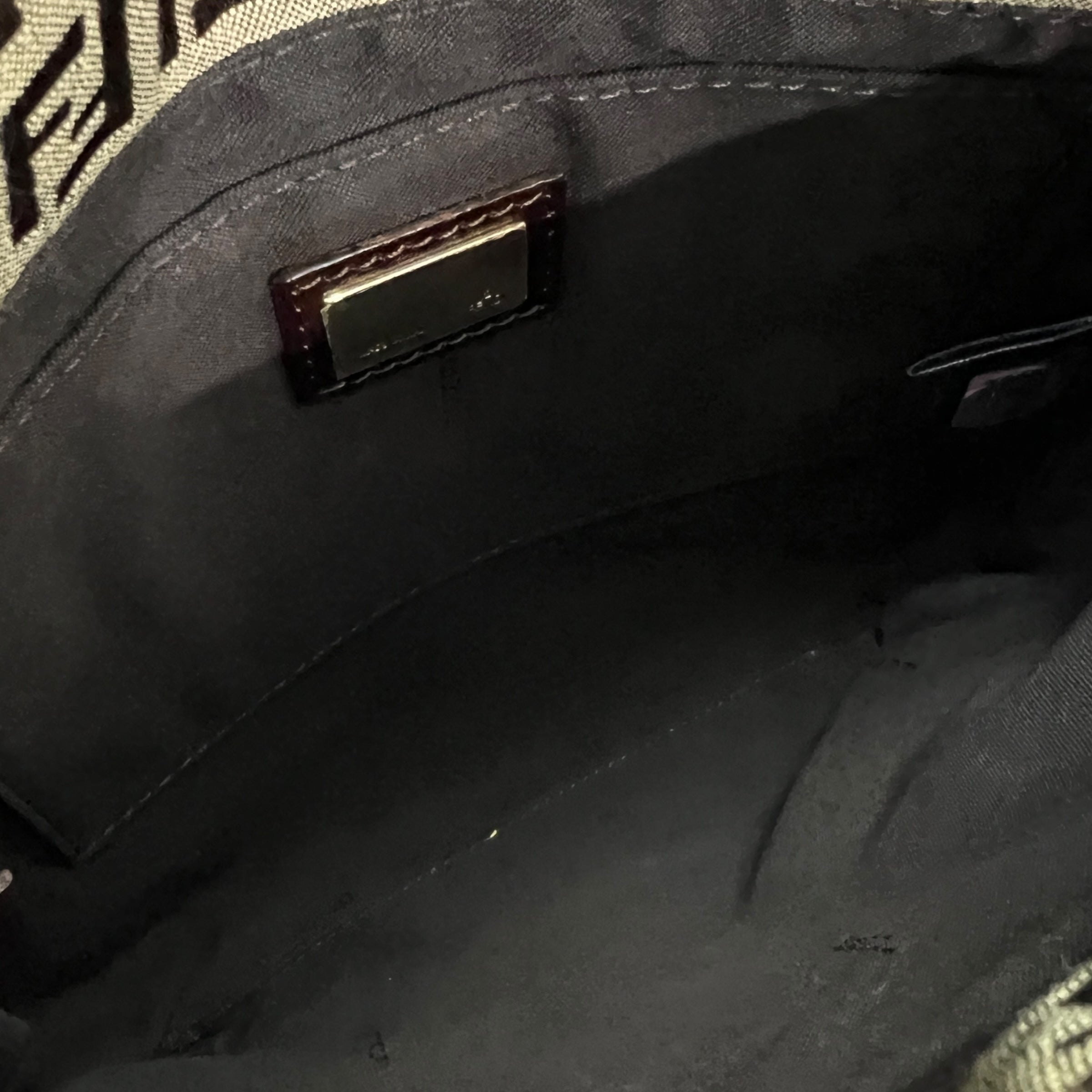 Baguette Messenger in tela FF e pelle