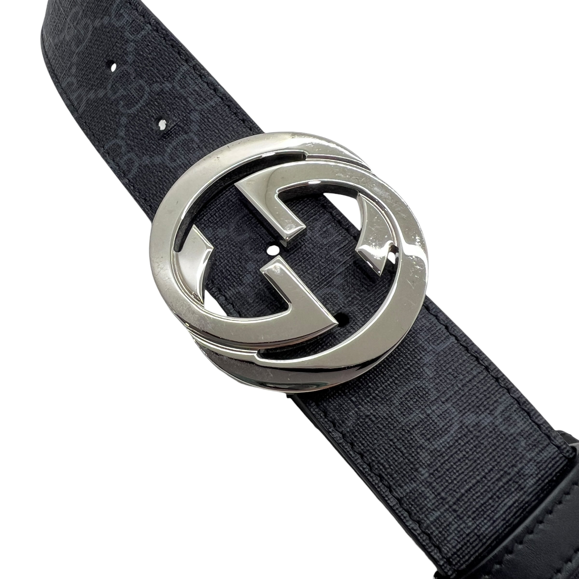 Cintura con fibbia incrocio GG taglia 100