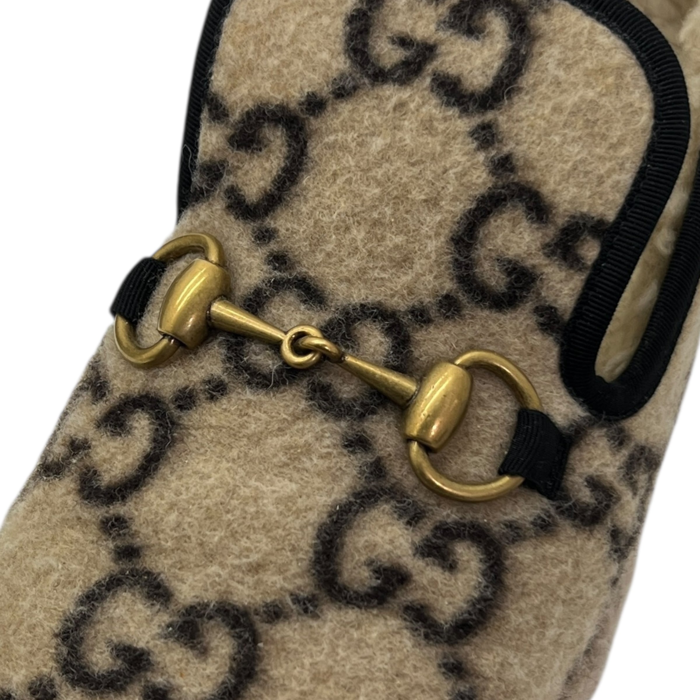 Mocassino Horsebit in lana taglia 36