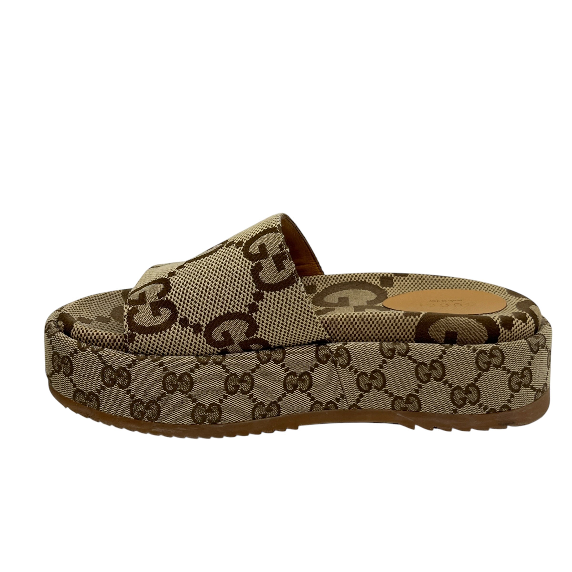 Sandalo slider donna con plateau taglia 38