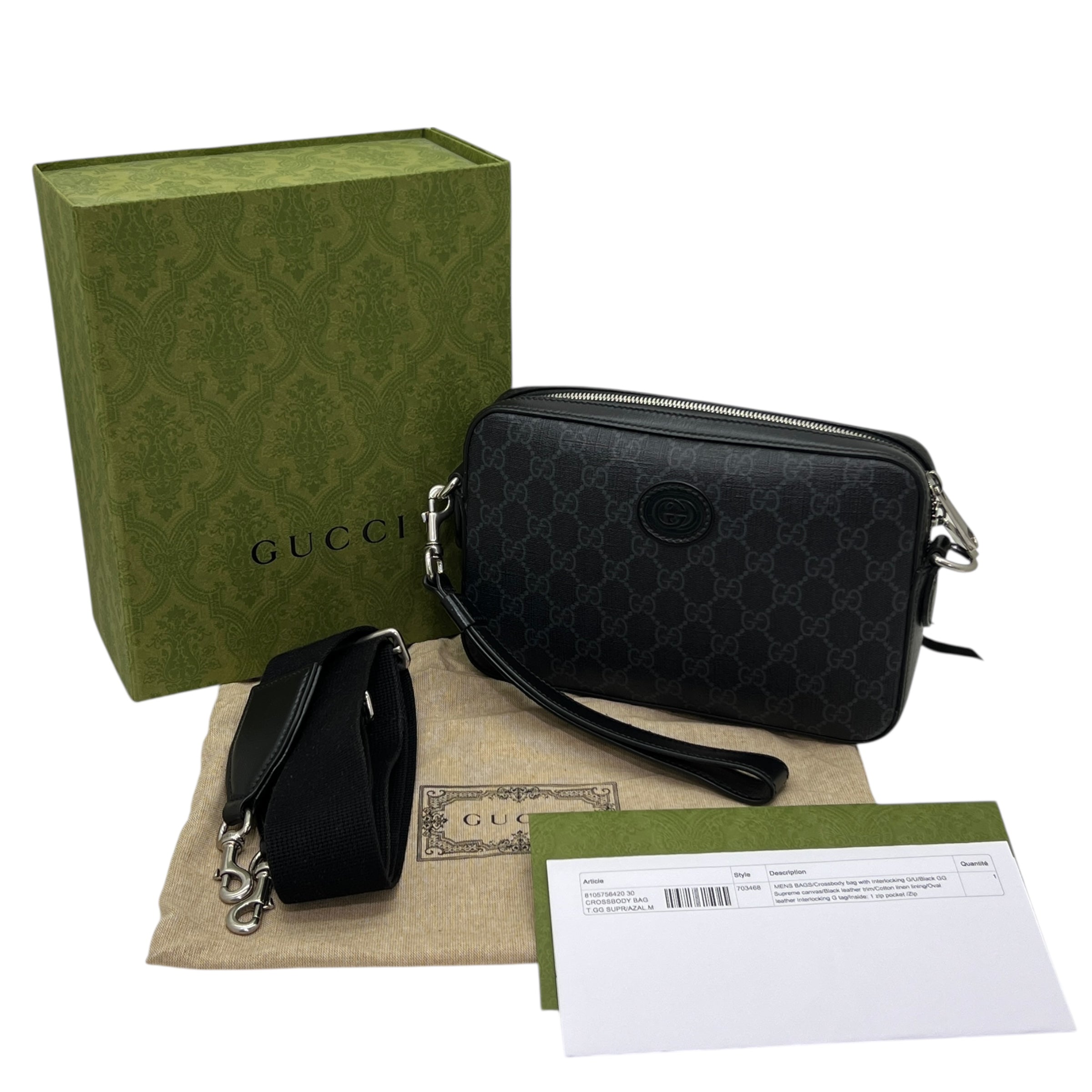 Borsa a tracolla GG Supreme