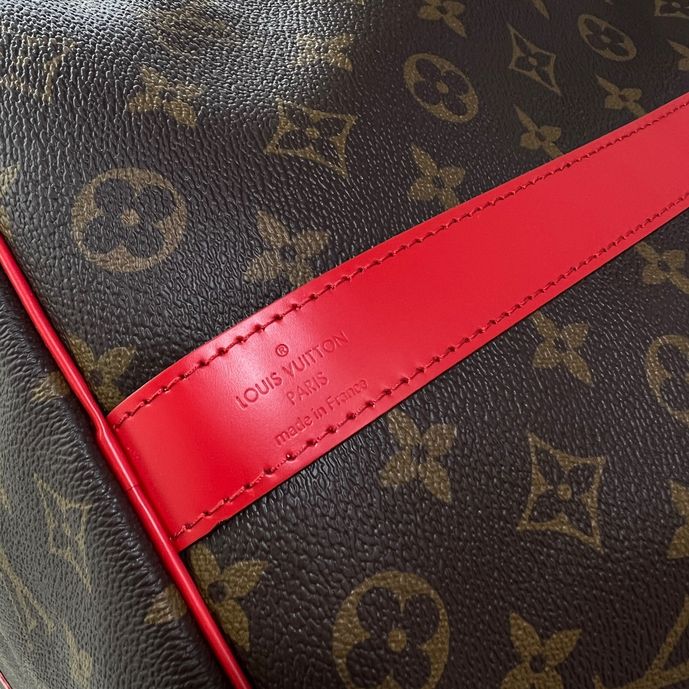 Keepall 50 Bandolière Coquelicot
