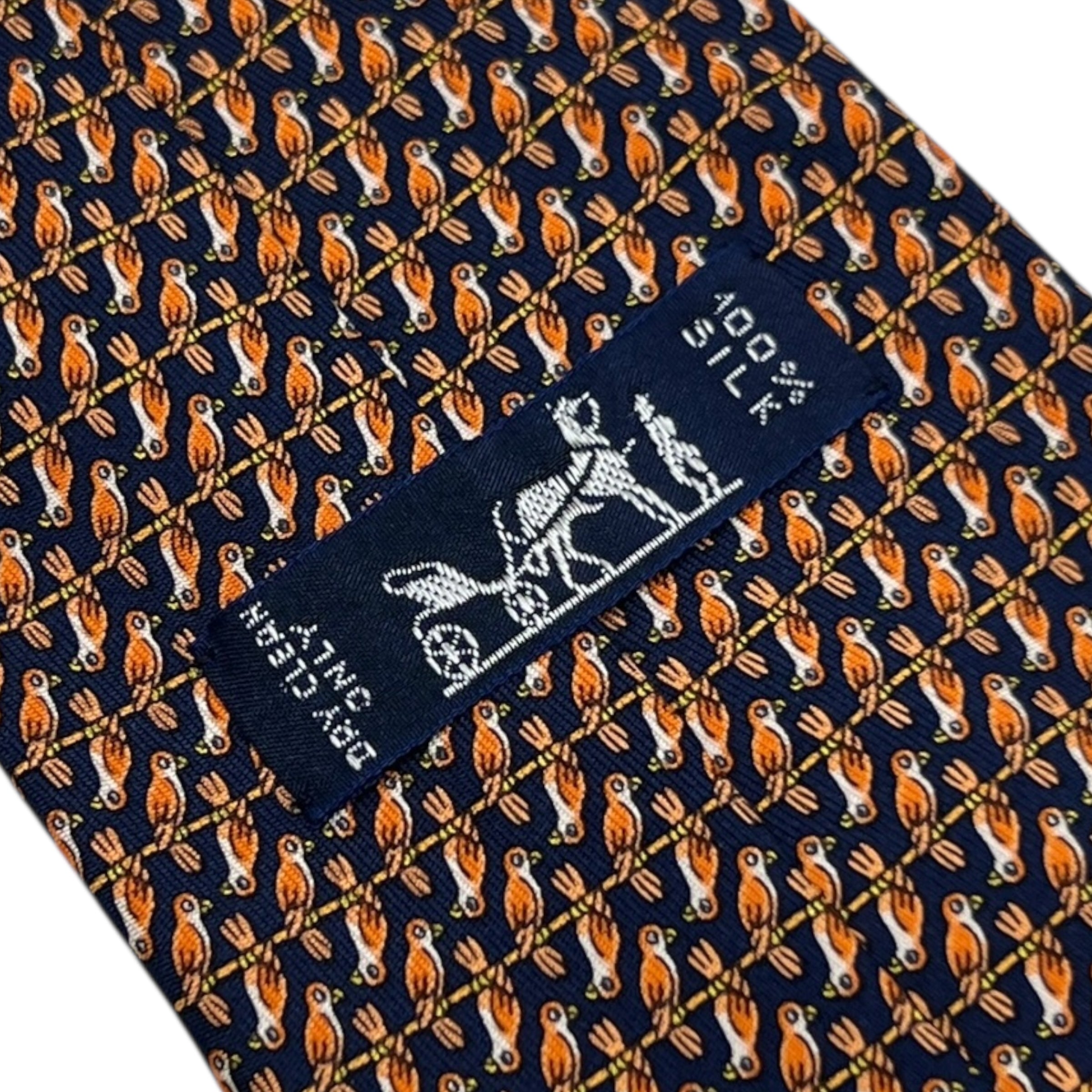 Hermès cravatta in seta