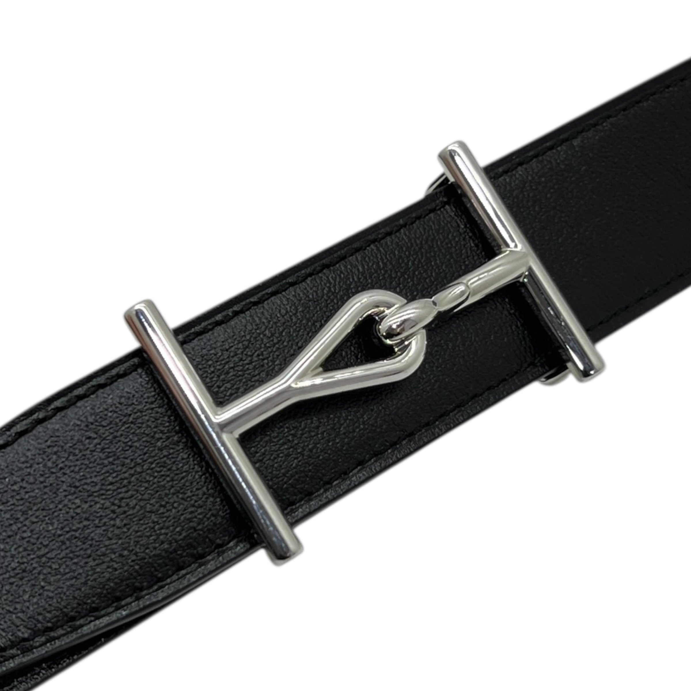 Fibbia da cintura Jumbo & Pelle reversibile per cintura 32 mm taglia 100