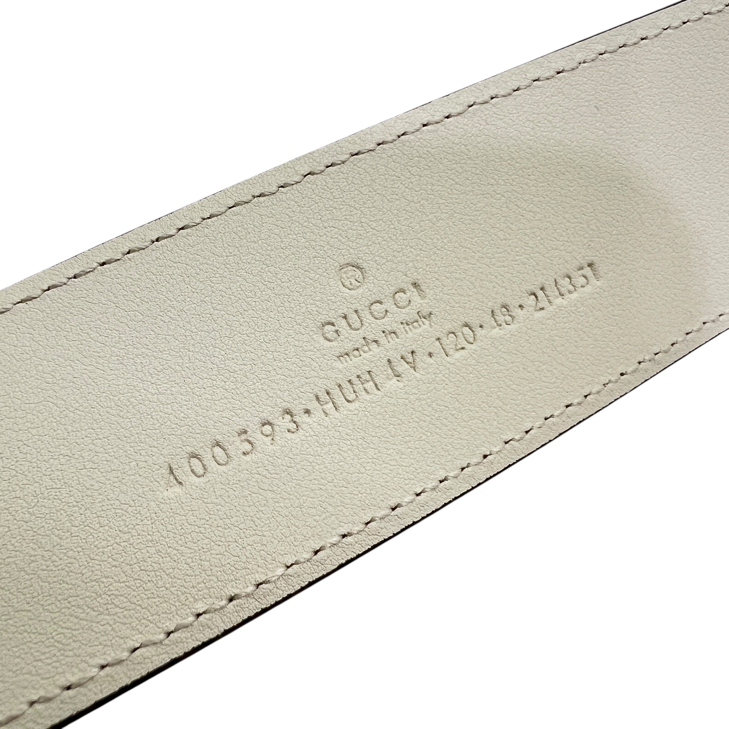 Marmont GG cintura con fibbia smaltata taglia 120 (XL)