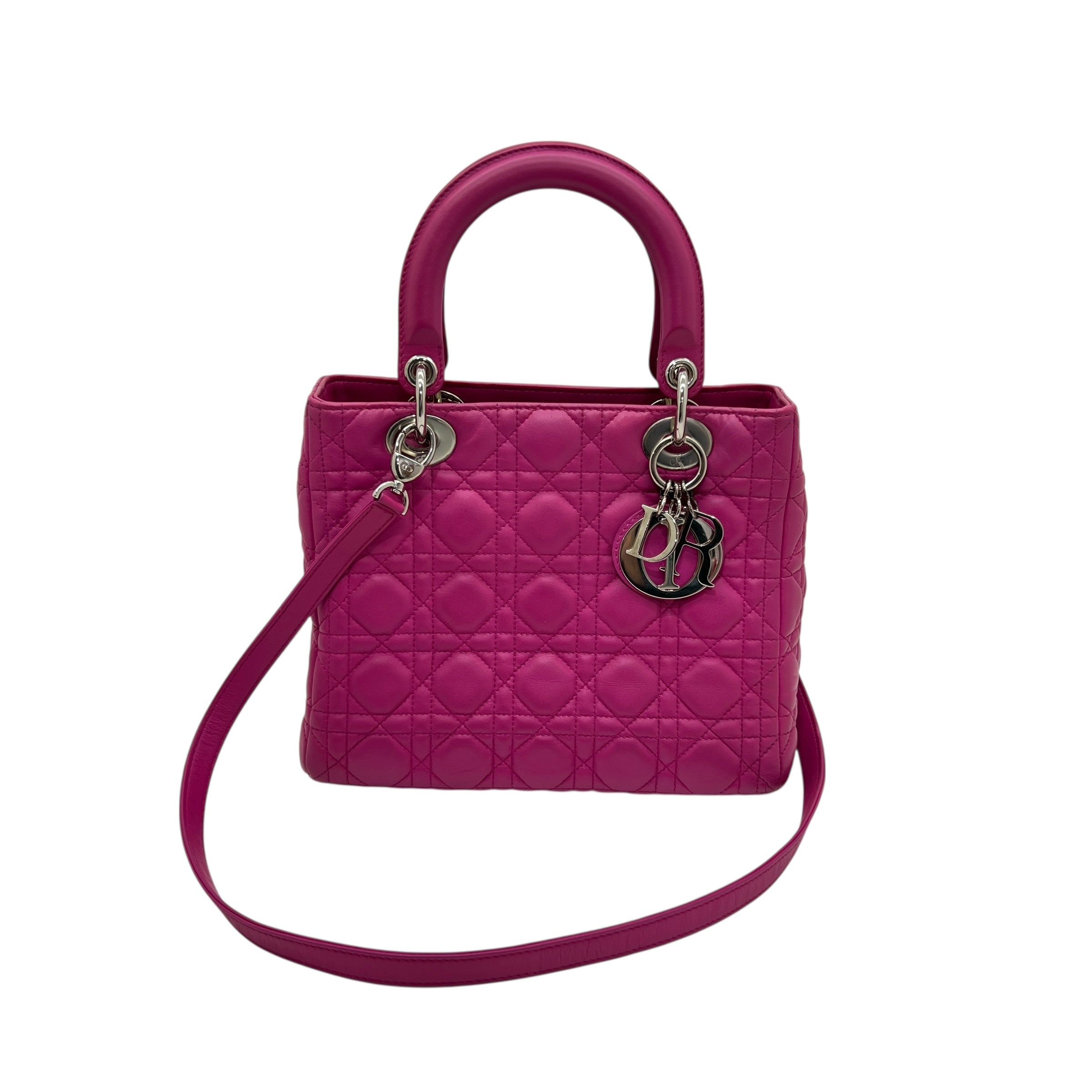 Borsa media Lady Dior in agnello