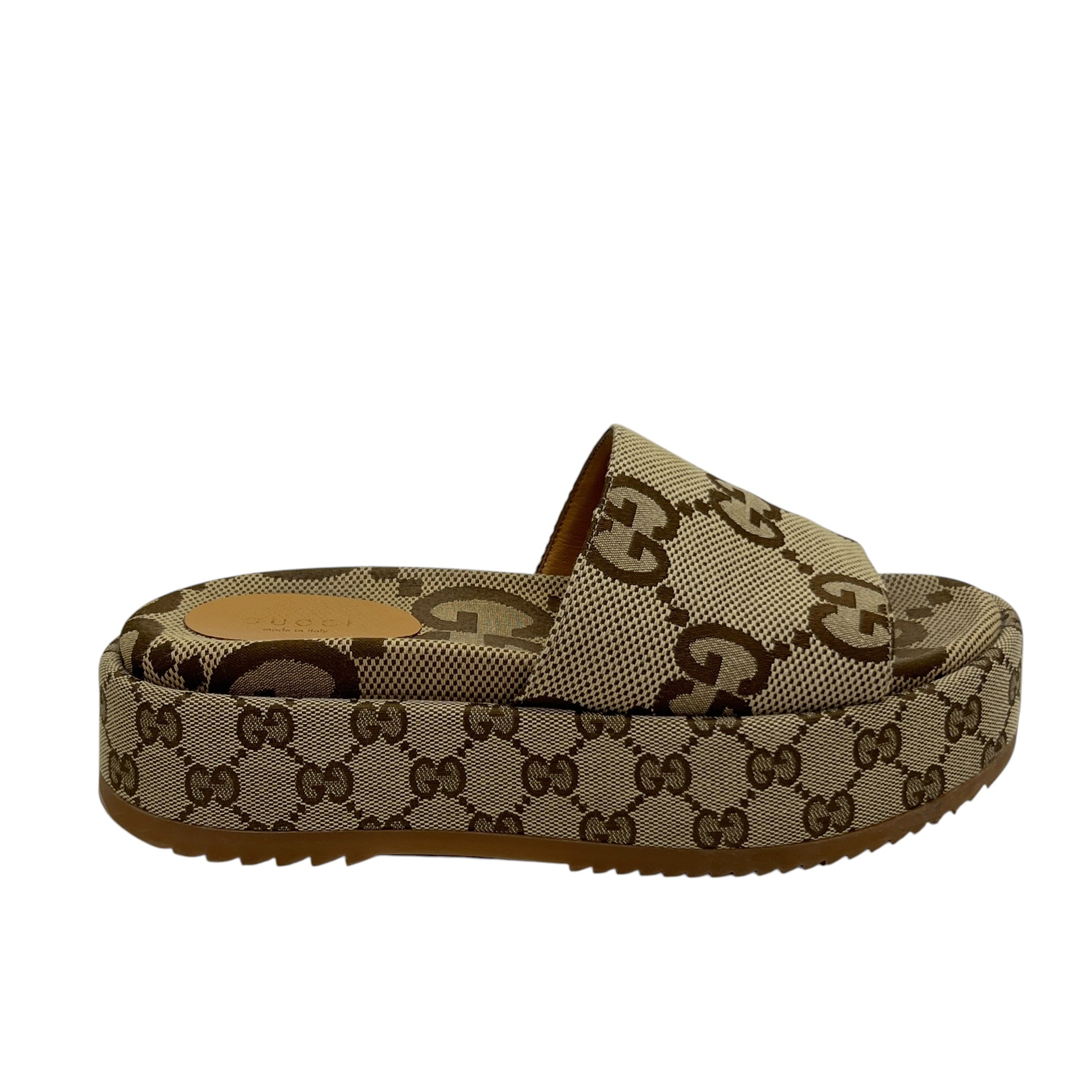 Sandalo slider donna con plateau taglia 38