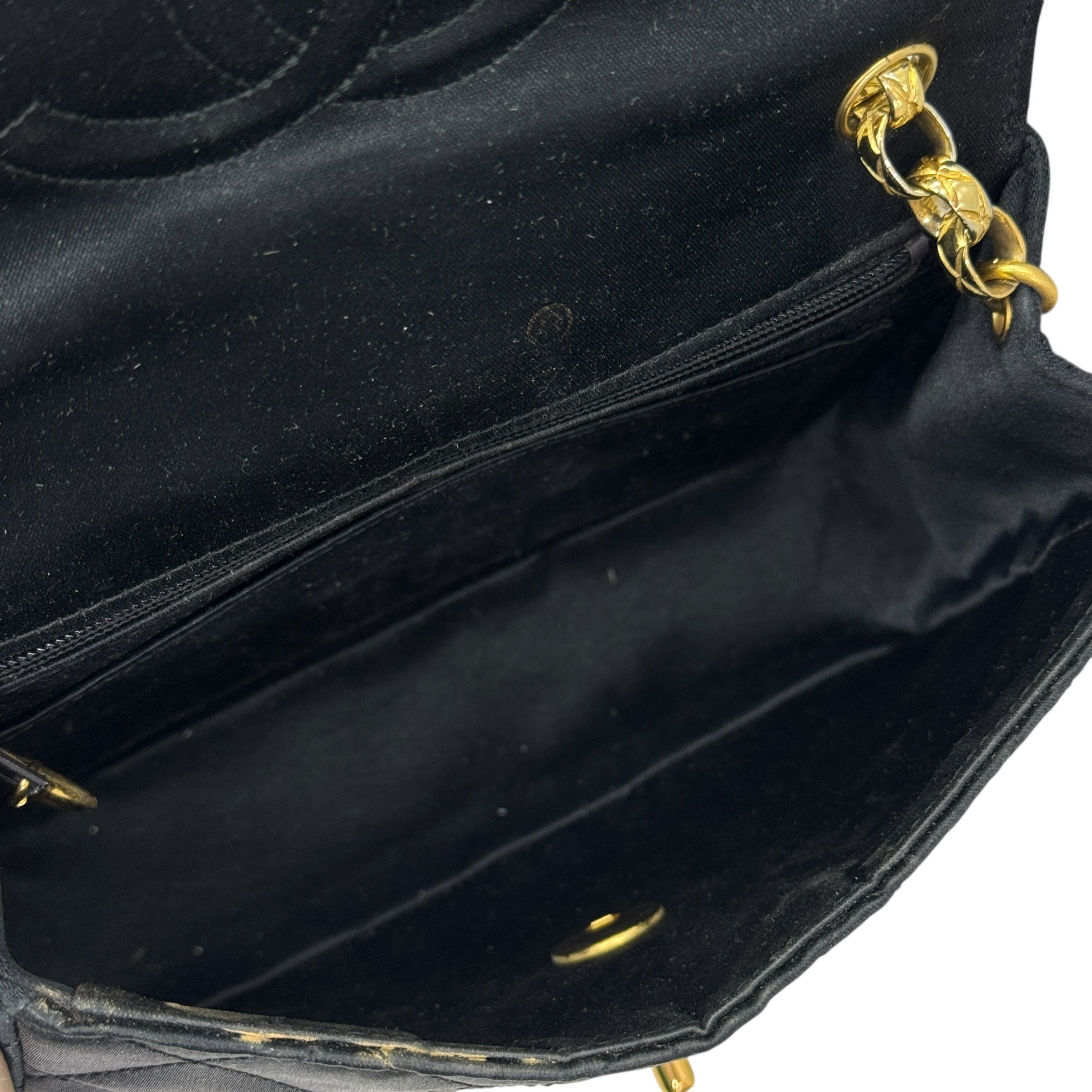 Borsa Classica mini vintage in raso